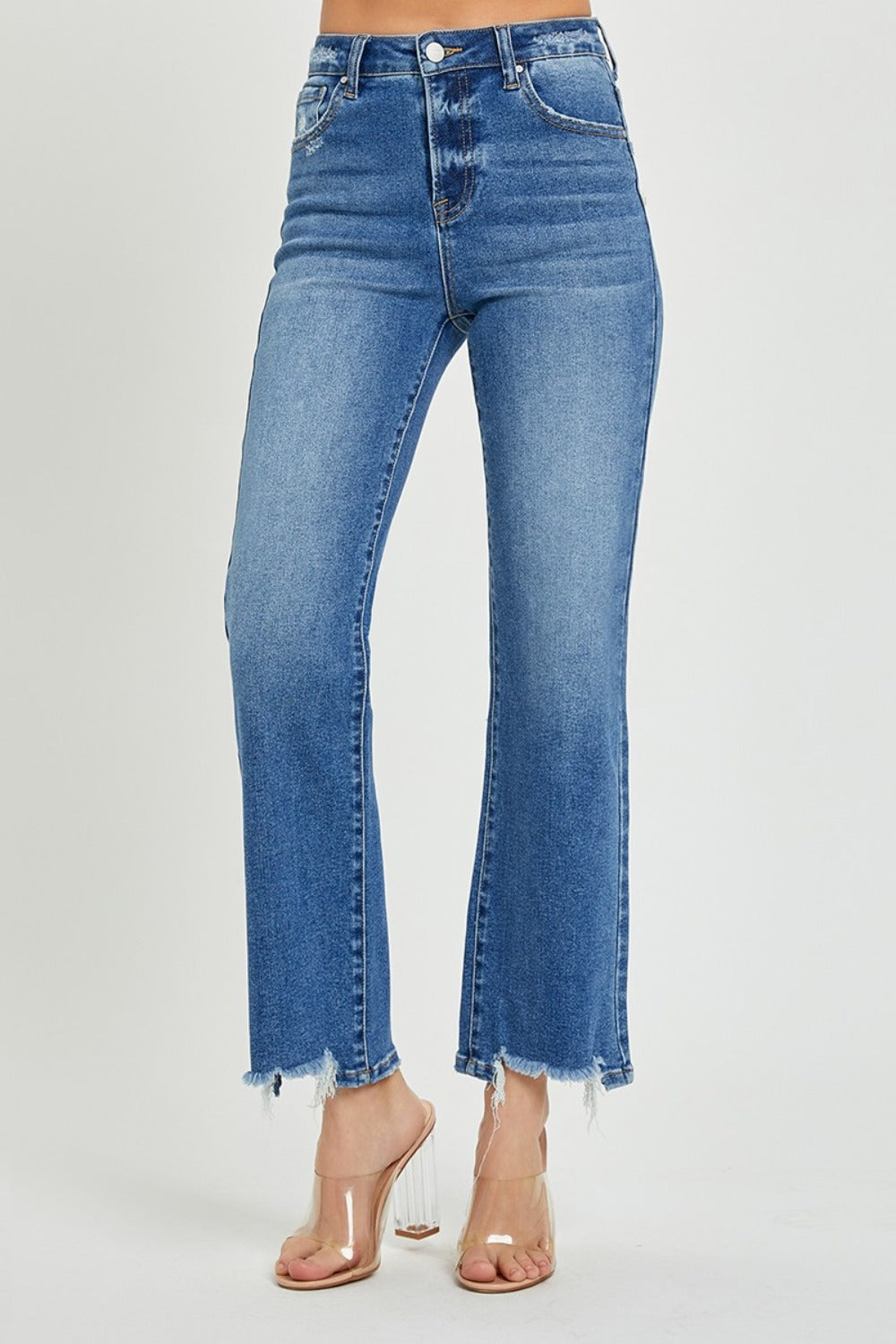 Timeless High-Rise Straight Jeans | Elevate Your Everyday Look - SleekrMe