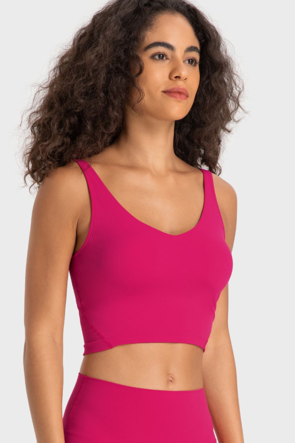 Elevate V-Neck Crop Sports Bra - SleekrMe