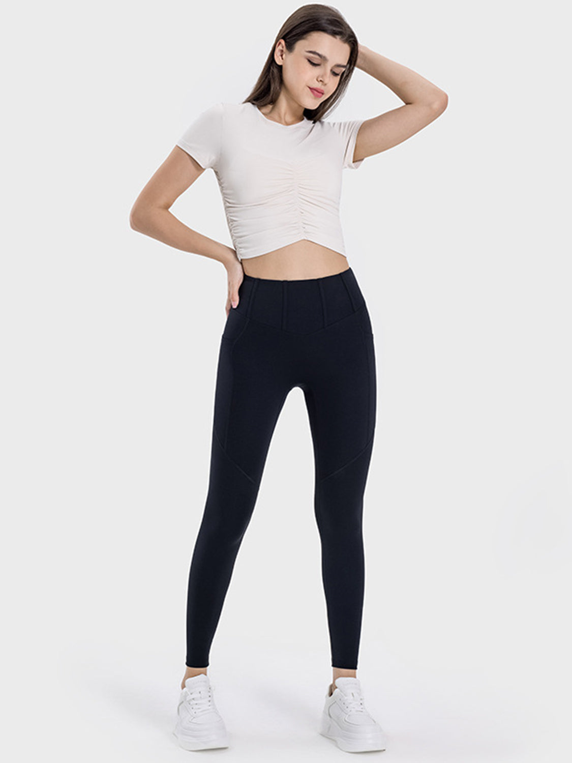 ActiveFit High Waist Pocketed Leggings | Move Freely with Style - SleekrMe