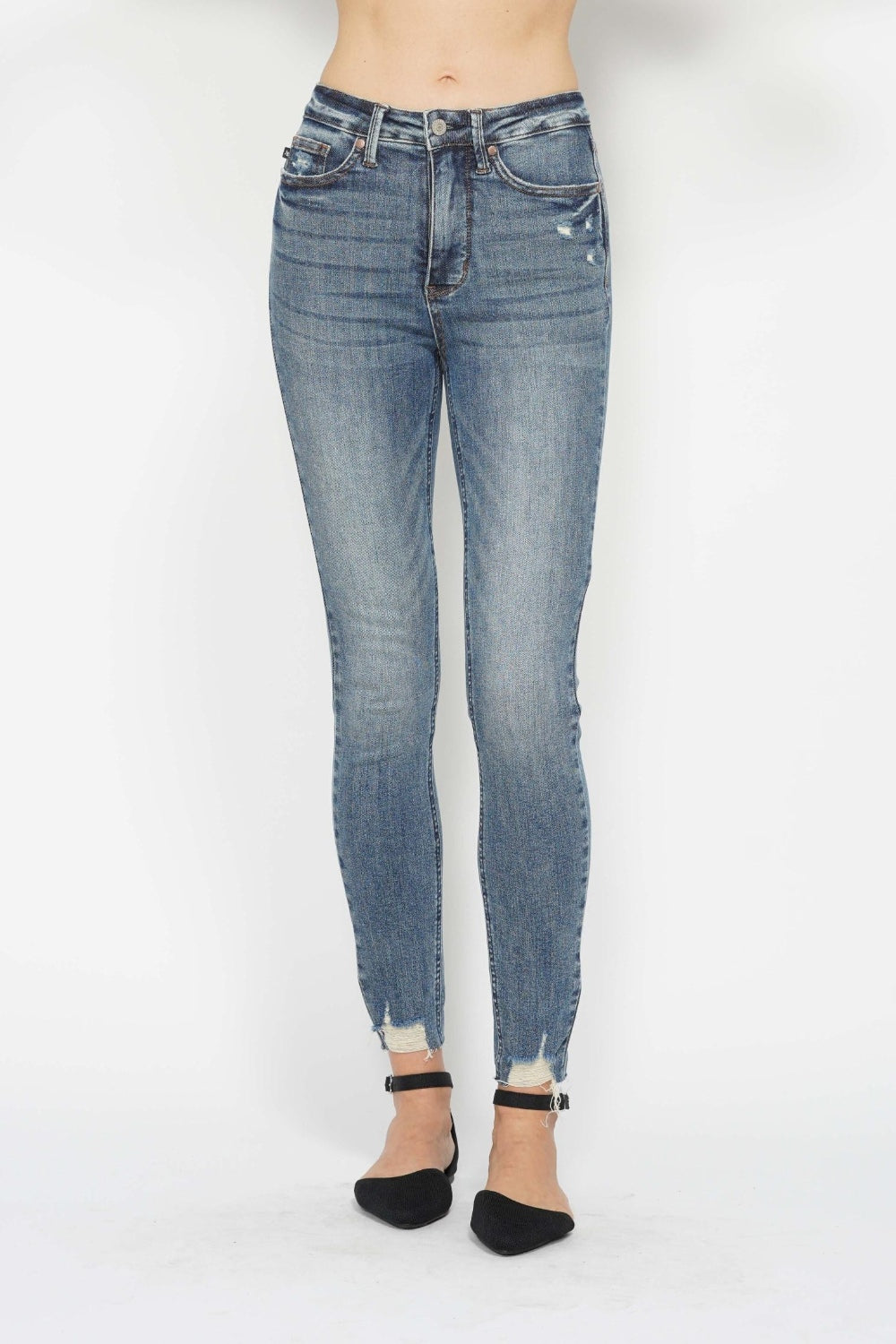 Vintage Vibe Tummy Control Skinny Jeans - SleekrMe