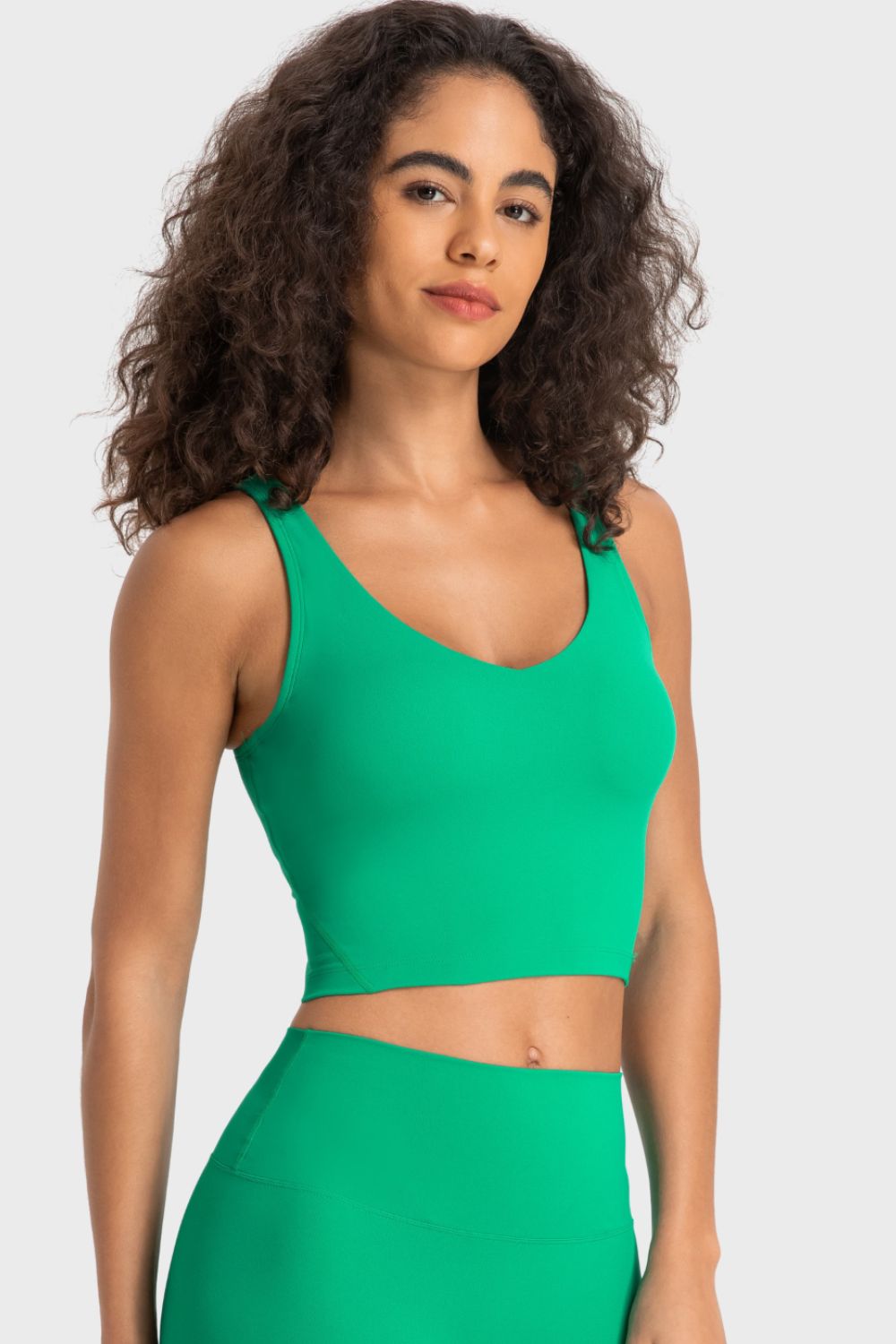 Elevate V-Neck Crop Sports Bra - SleekrMe