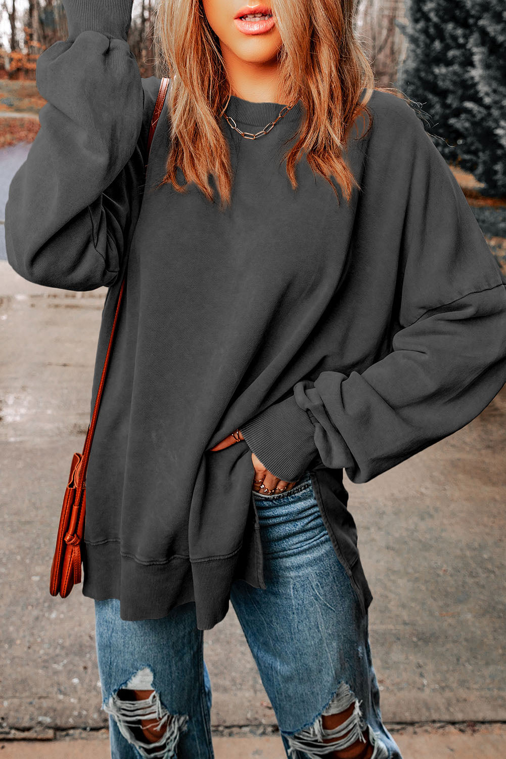 Relaxed Elegance Dropped Shoulder Blouse - SleekrMe