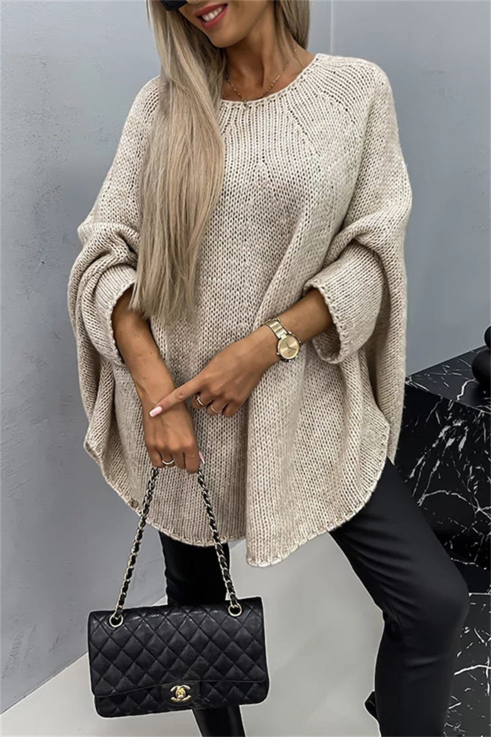 Cozy Chic Batwing Sleeve Sweater - SleekrMe