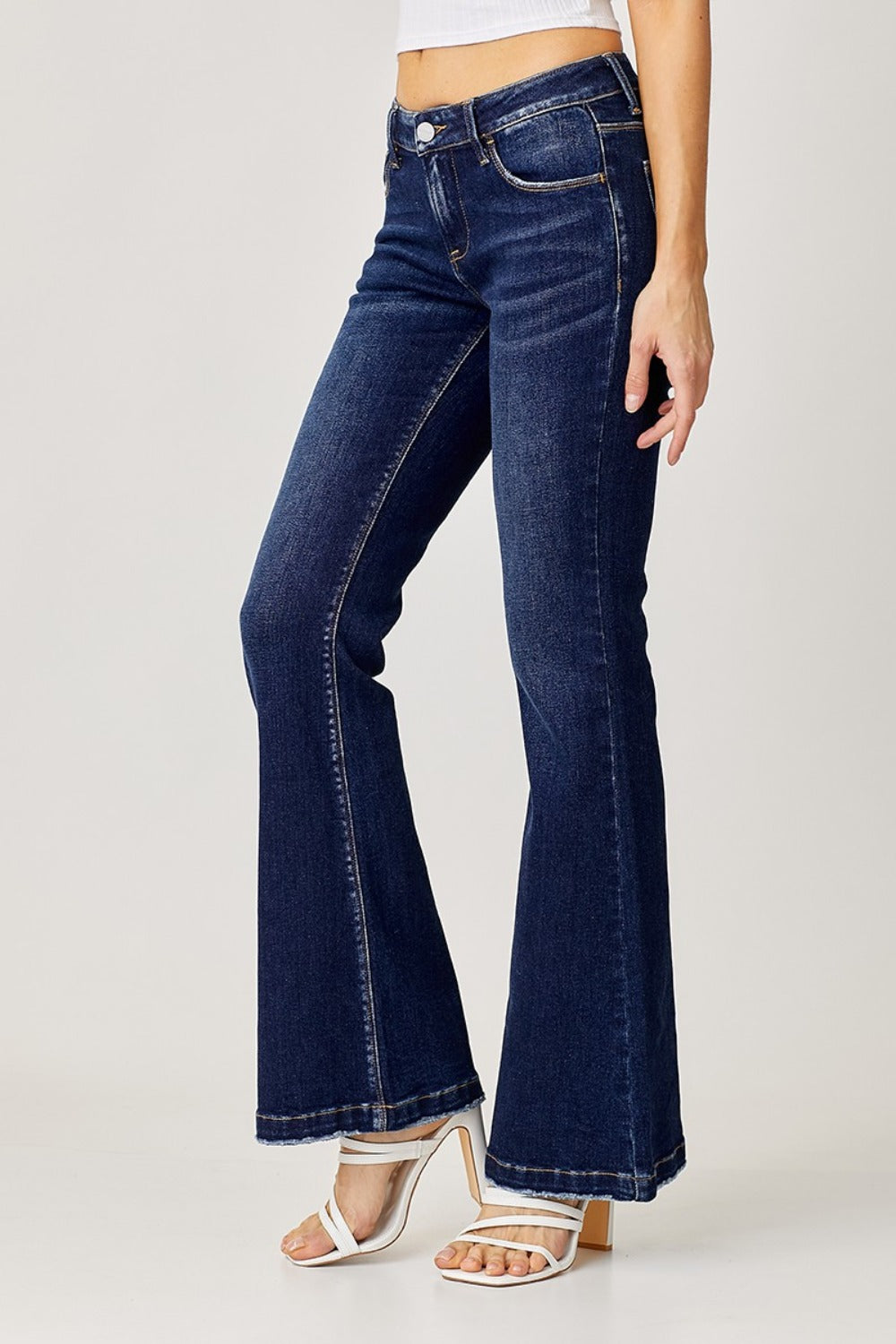 Retro Revival Low-Rise Flare Jeans | Classic Style with a Modern Twist - SleekrMe