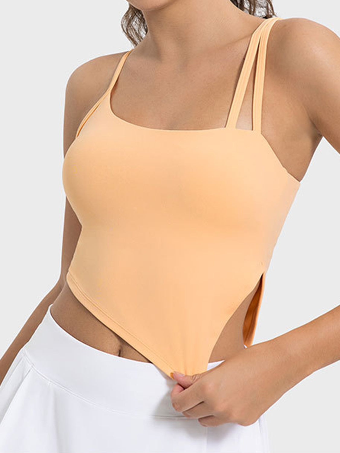 Asymmetrical Edge Active Cami - SleekrMe