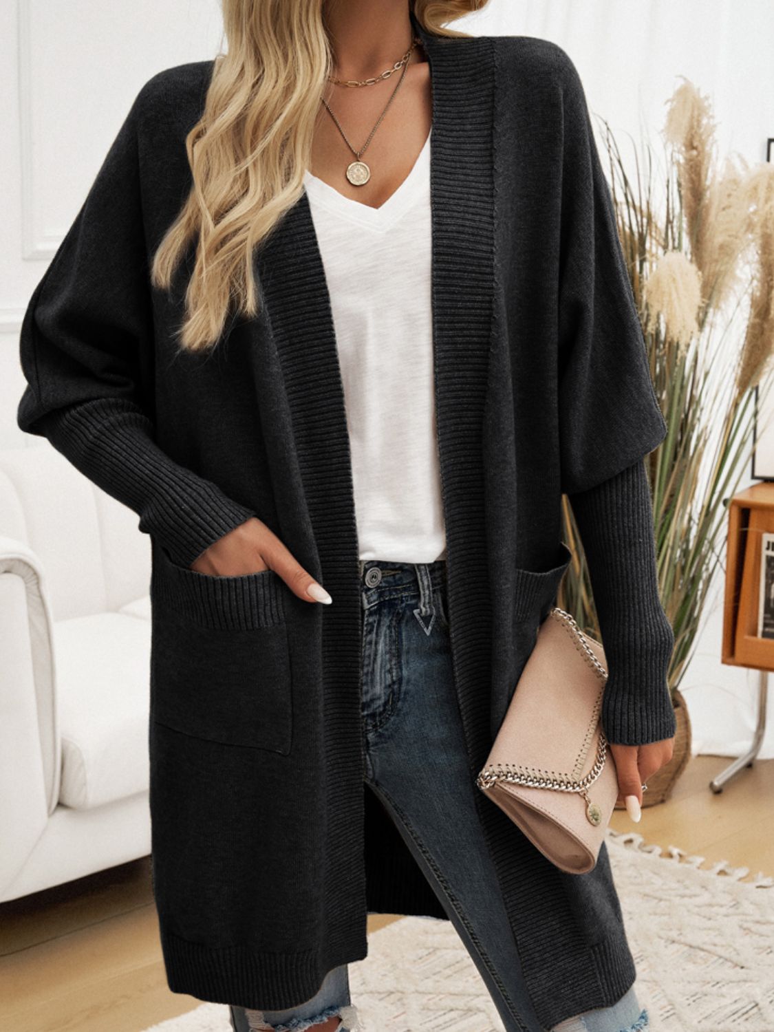 Cozy Chic Open Front Cardigan - SleekrMe