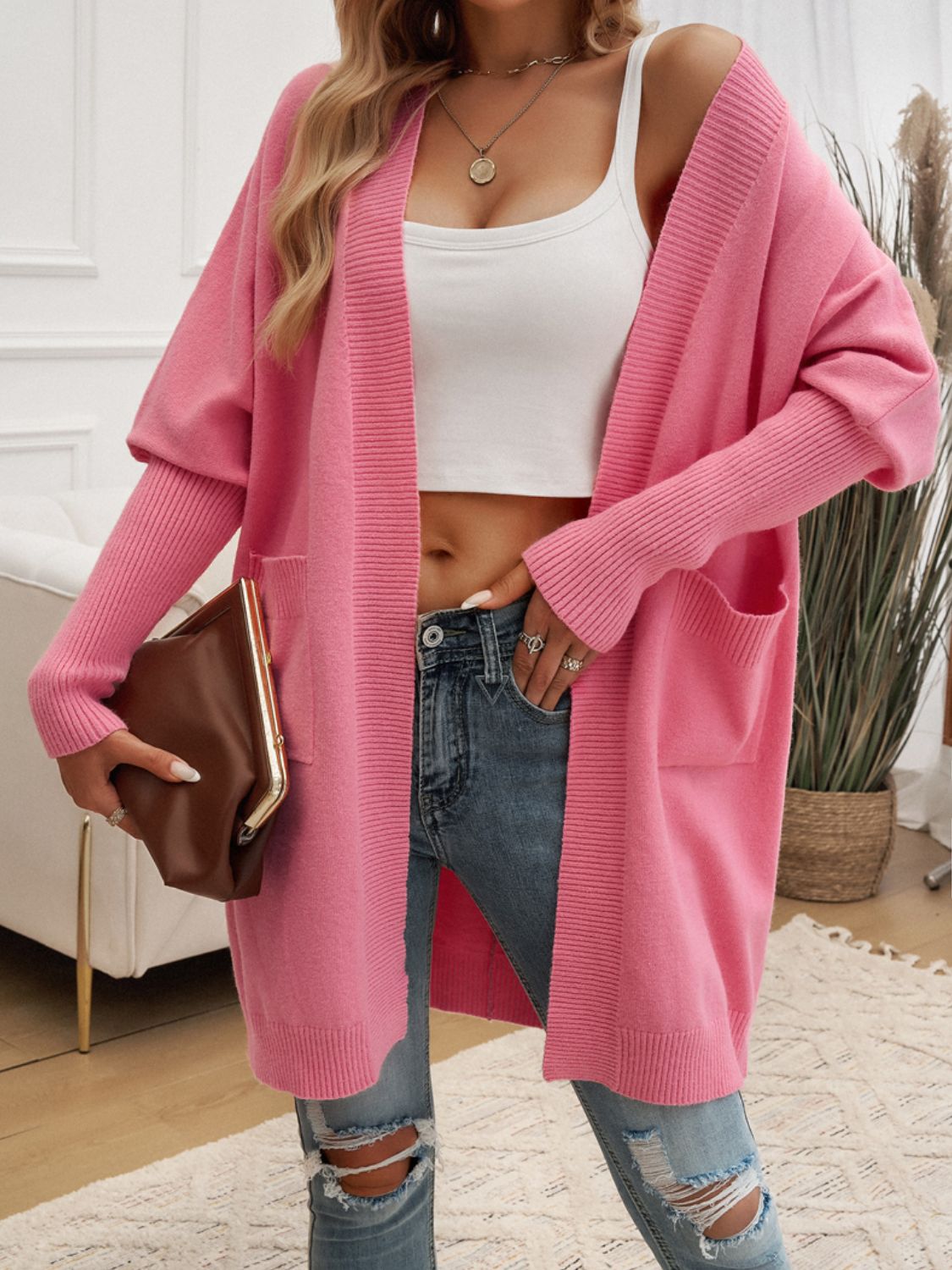 Cozy Chic Open Front Cardigan - SleekrMe