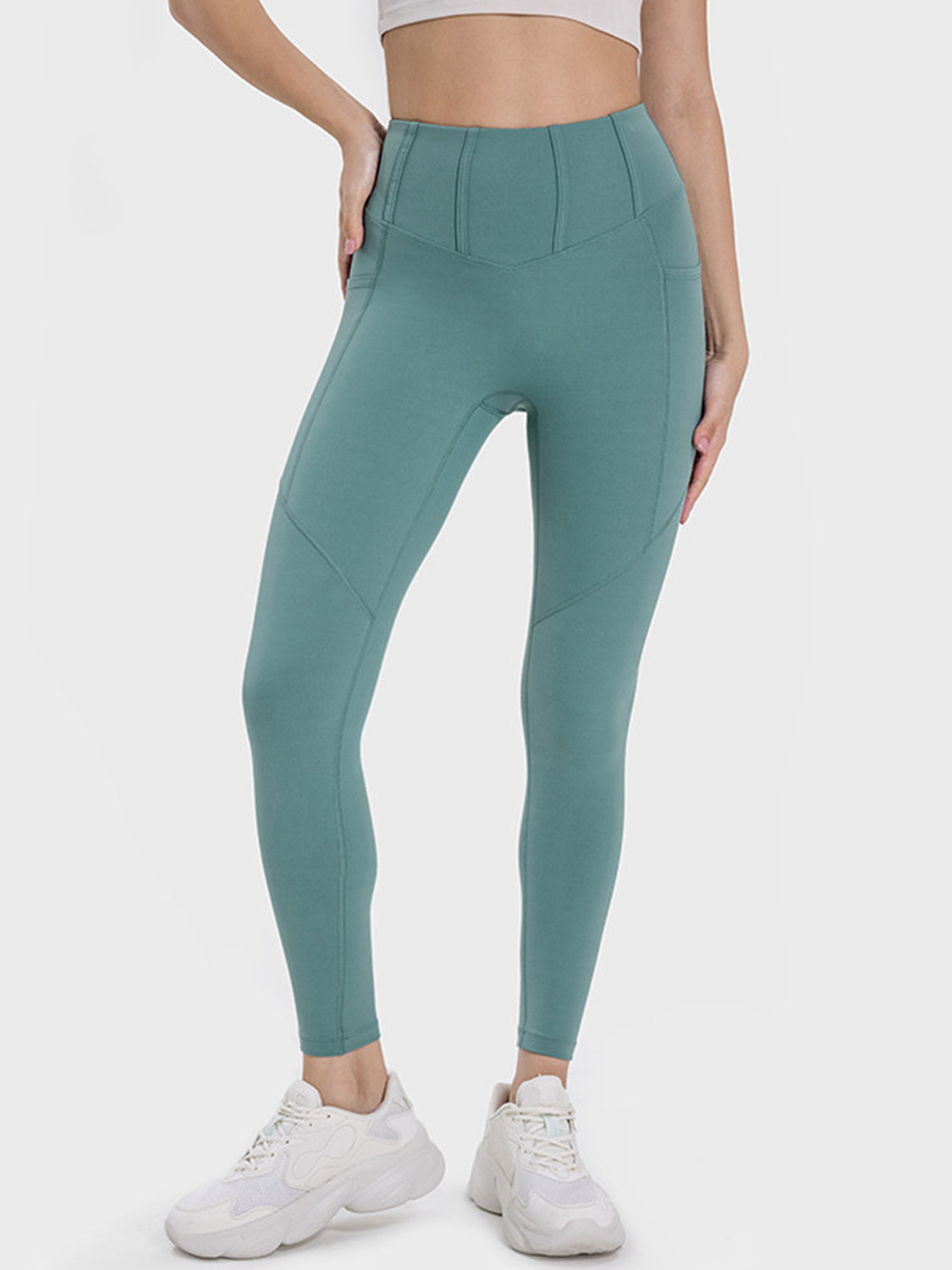 ActiveFit High Waist Pocketed Leggings | Move Freely with Style - SleekrMe