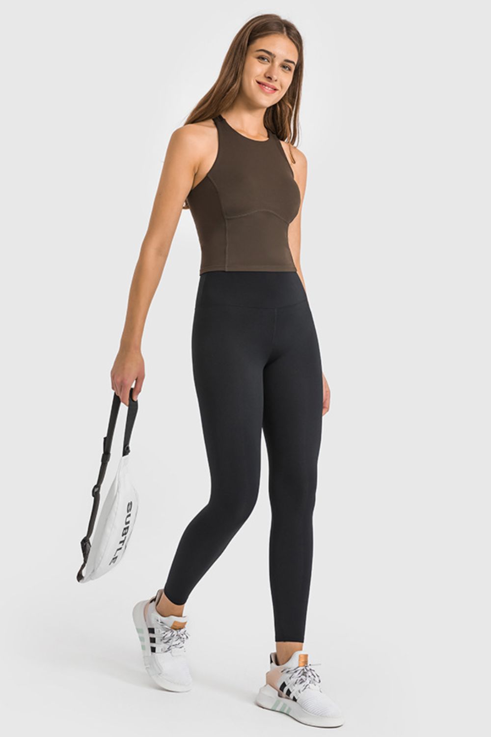 ElevateFit High Waist Ankle-Length Yoga Leggings | Sculpt &amp; Move with Ease - SleekrMe