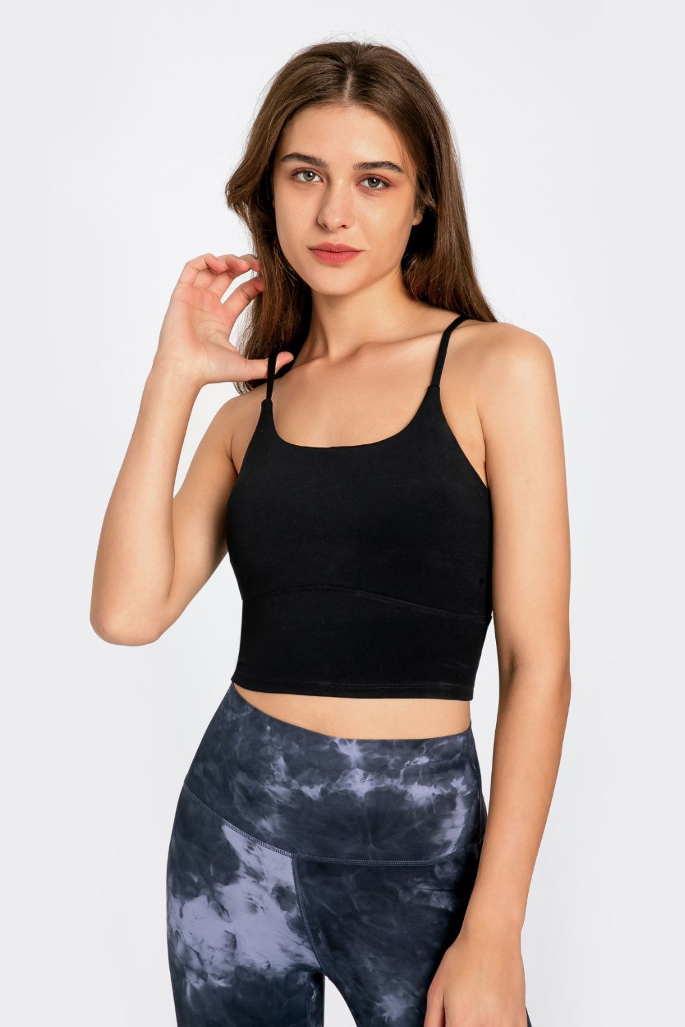 FlexFlow Crisscross Back Sports Cami | Sleek Support for Every Move - SleekrMe