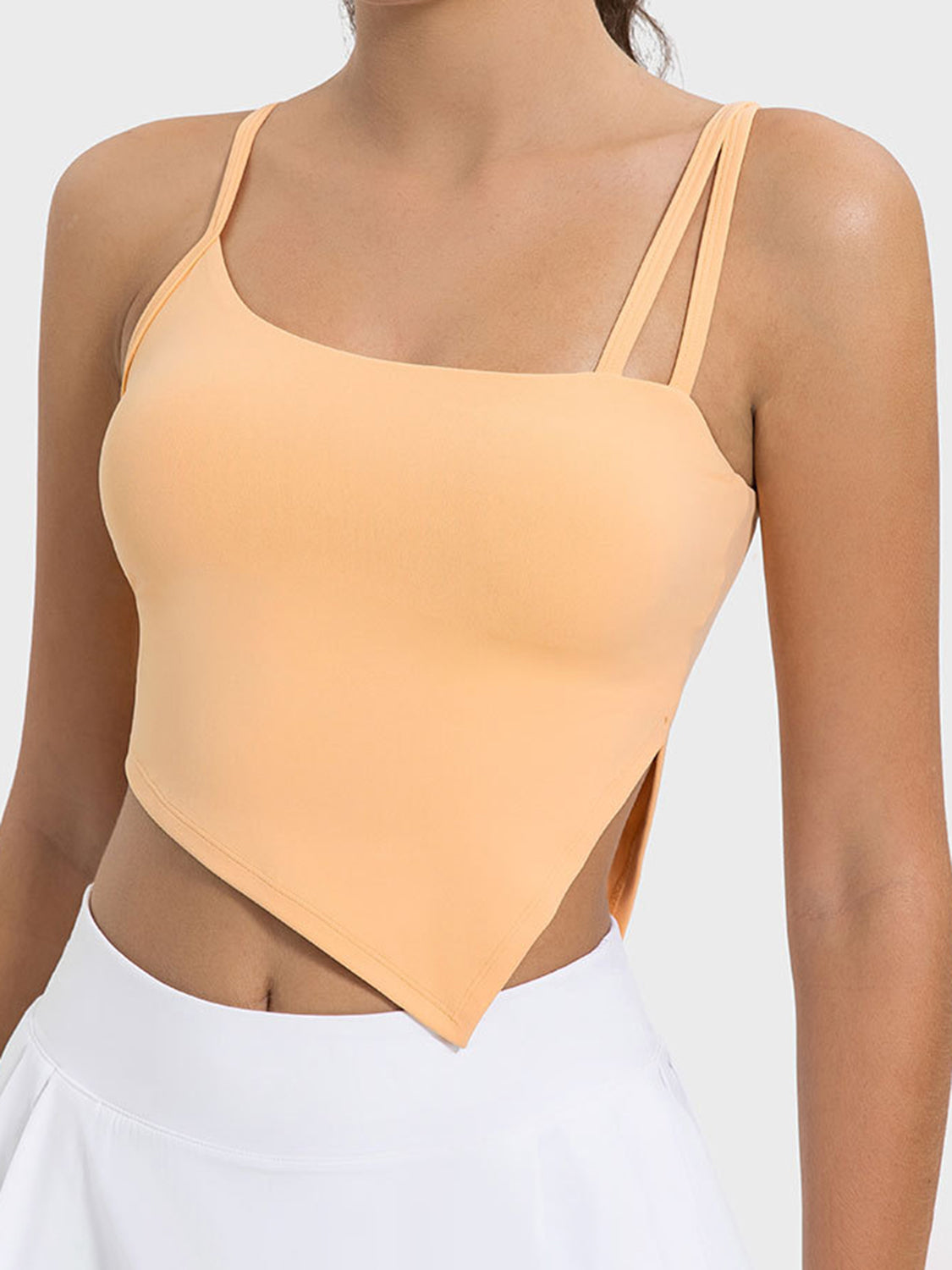 Asymmetrical Edge Active Cami - SleekrMe