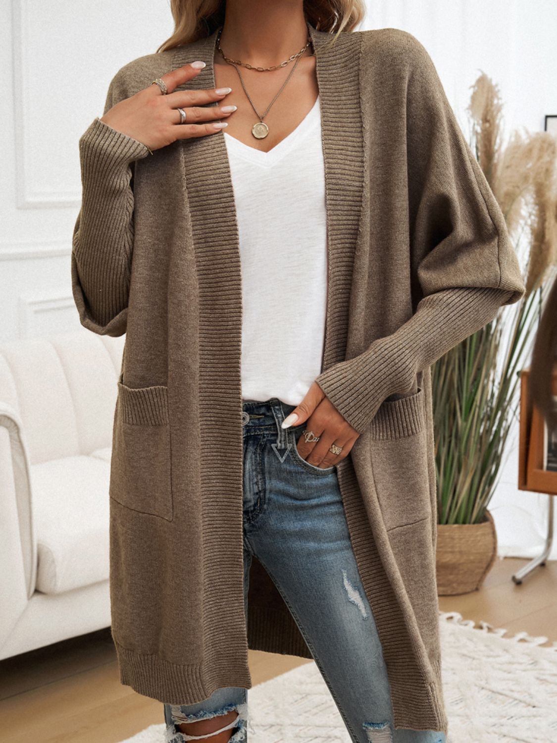 Cozy Chic Open Front Cardigan - SleekrMe