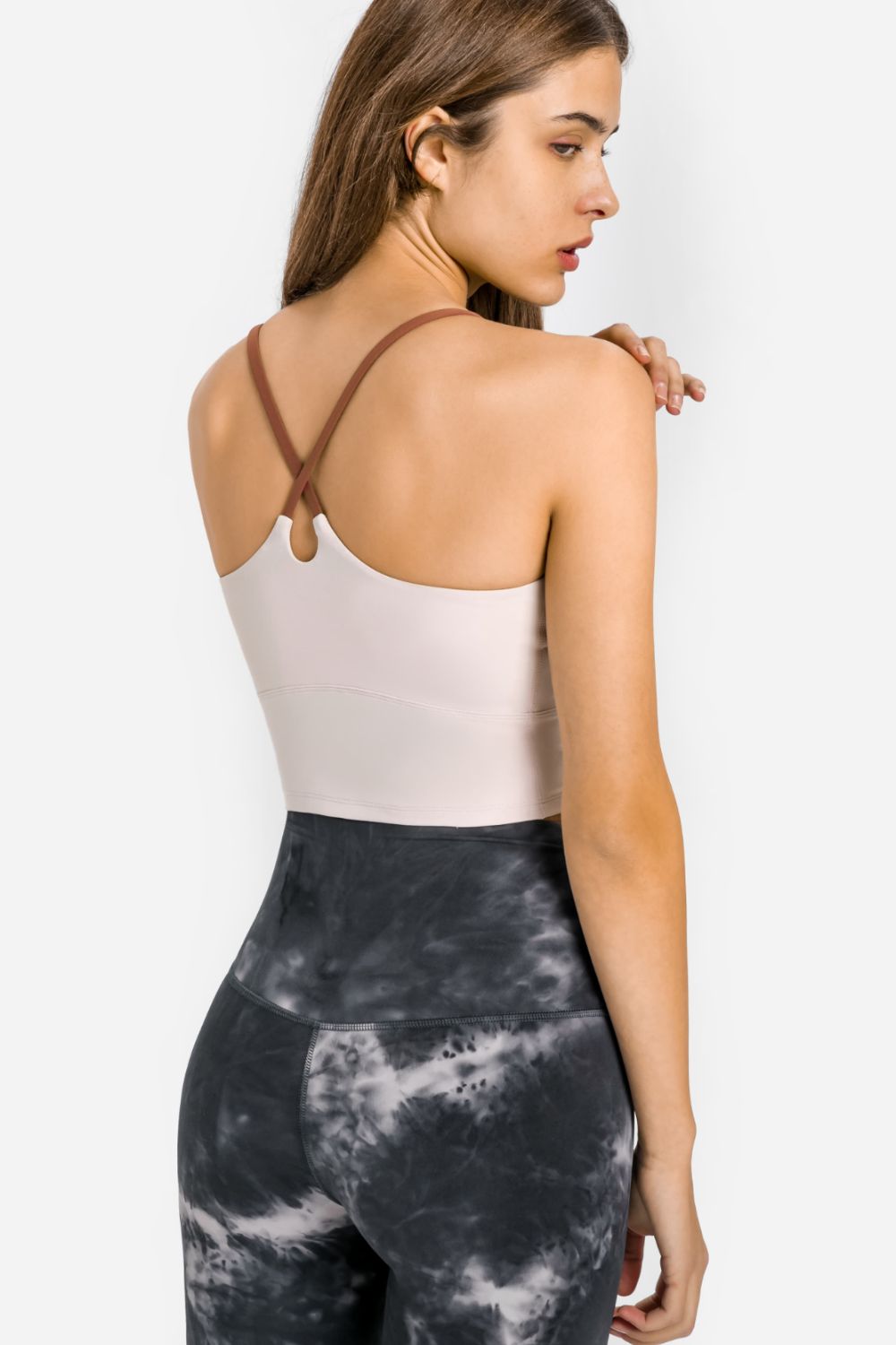 FlexFlow Crisscross Back Sports Cami | Sleek Support for Every Move - SleekrMe