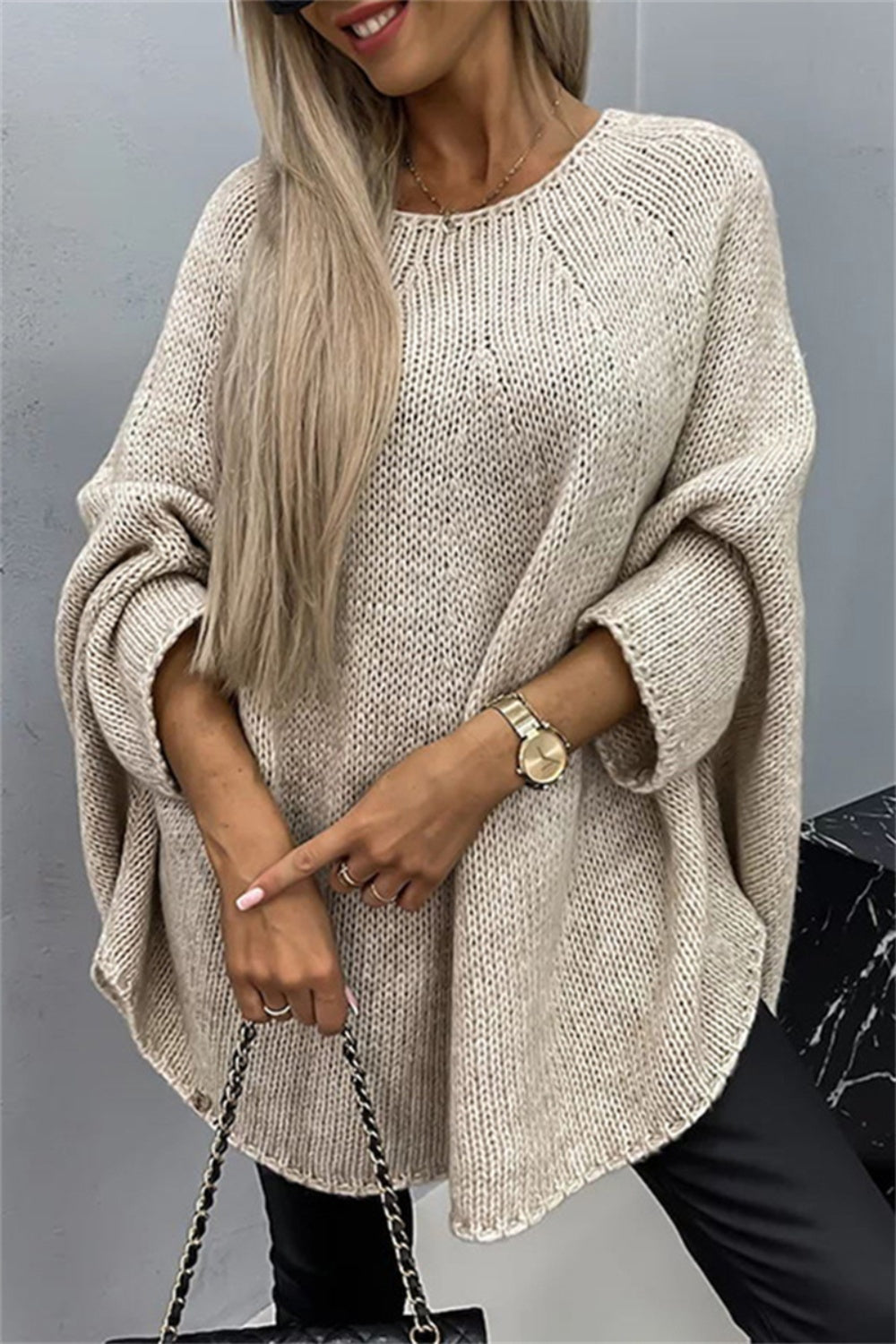 Cozy Chic Batwing Sleeve Sweater - SleekrMe