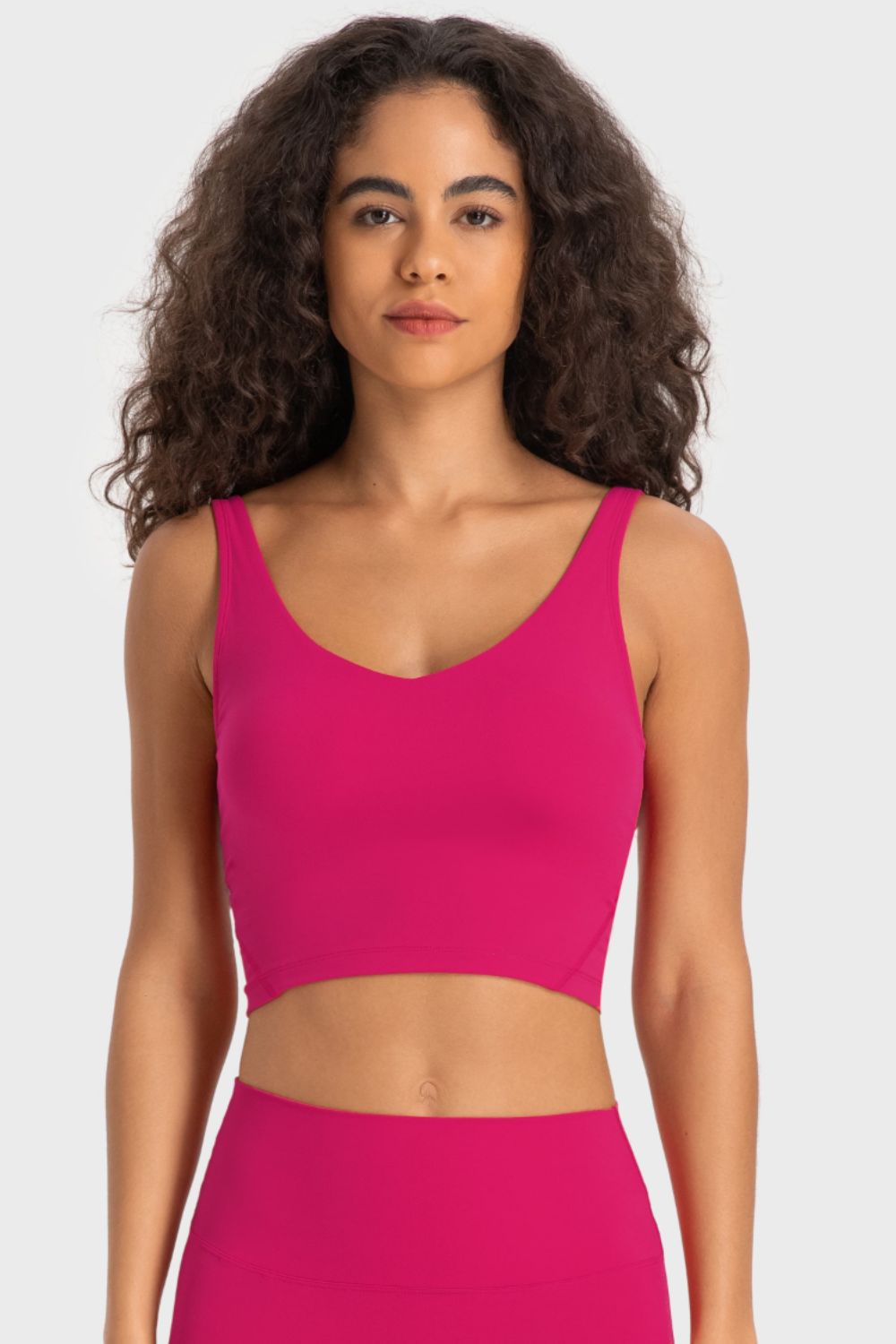 Elevate V-Neck Crop Sports Bra - SleekrMe