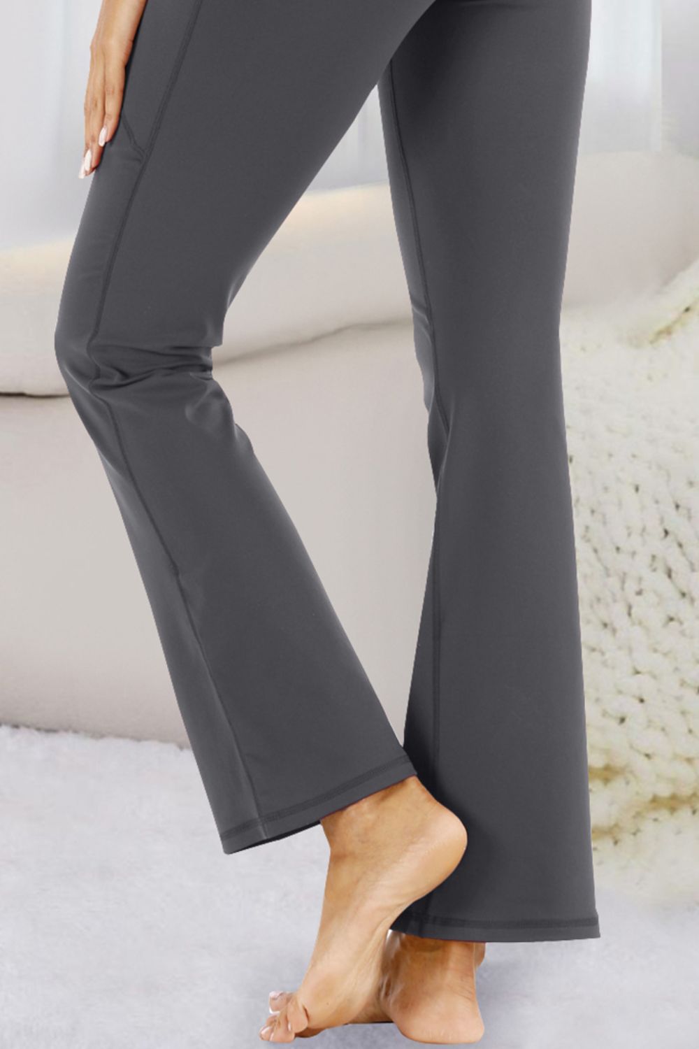 PowerStride High Waist Pocketed Active Pants | Stretch, Style, and Function - SleekrMe