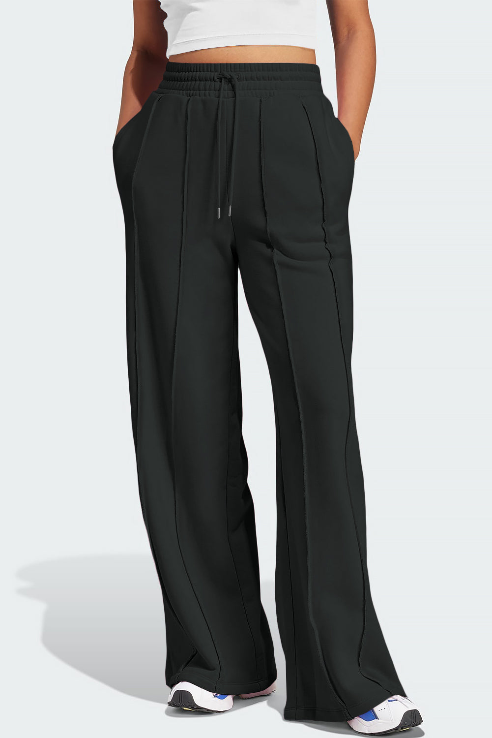 ComfortFlex Drawstring Wide-Leg Active Pants | Effortless Comfort for Active Days - SleekrMe