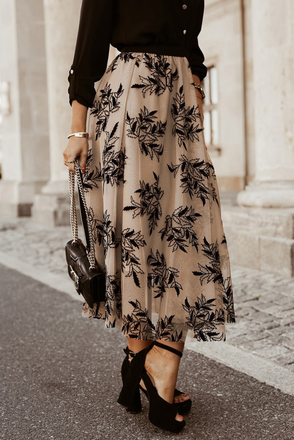 Boho Chic Embroidered High Waist Maxi Skirt - SleekrMe