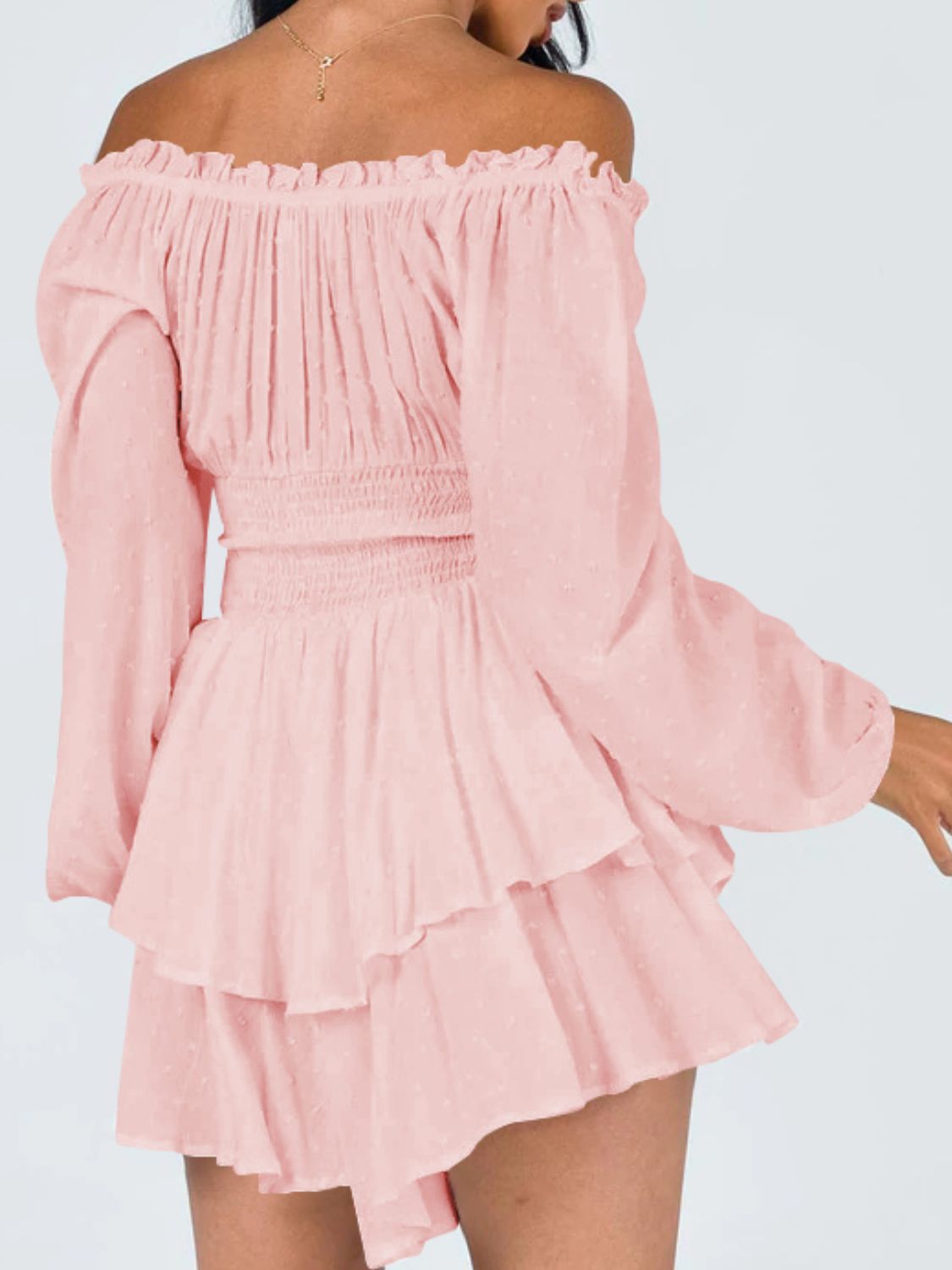 Effortless Charm Off-Shoulder Ruffle Romper - SleekrMe