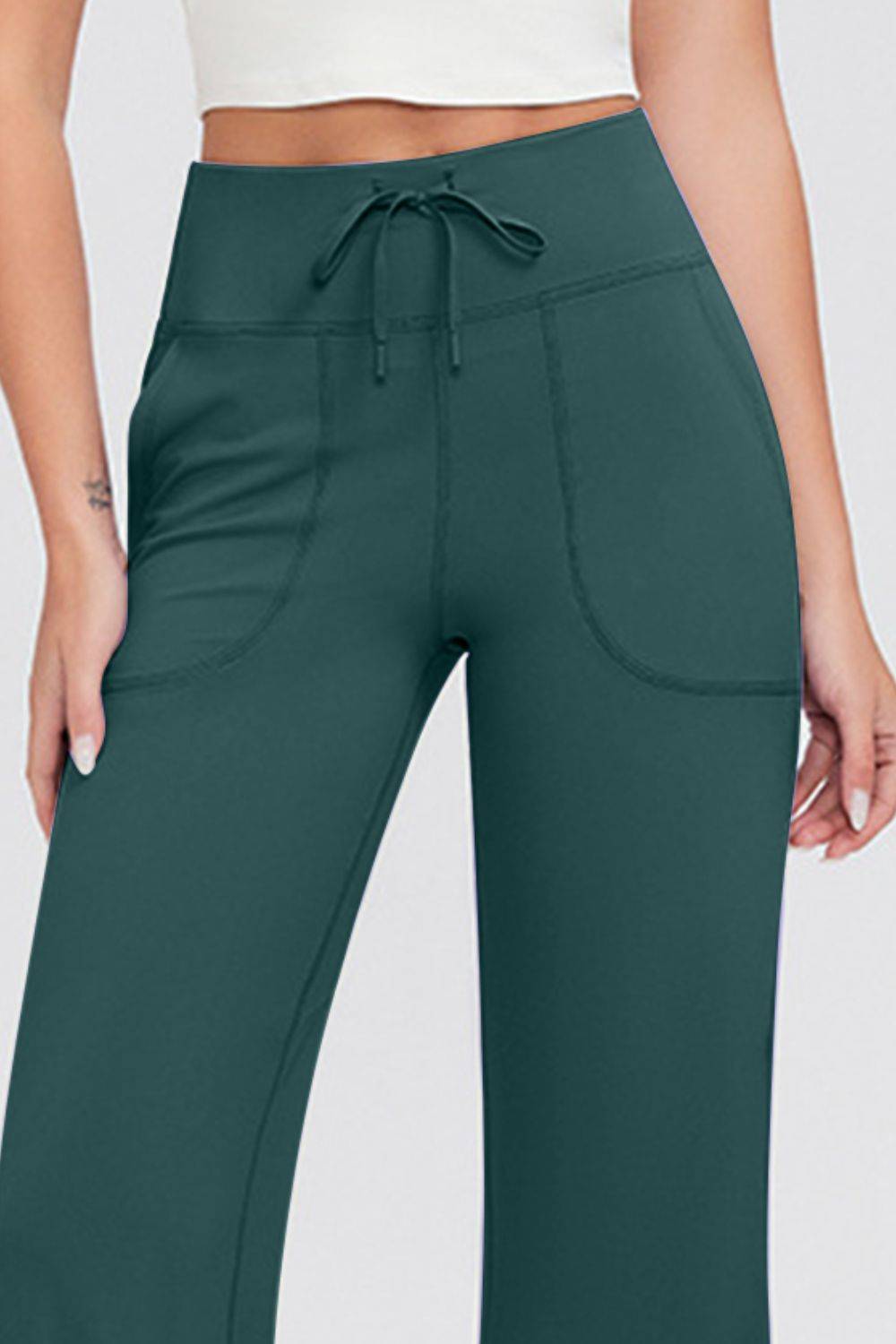 Buttery Soft Drawstring High Waist Pants with Pockets