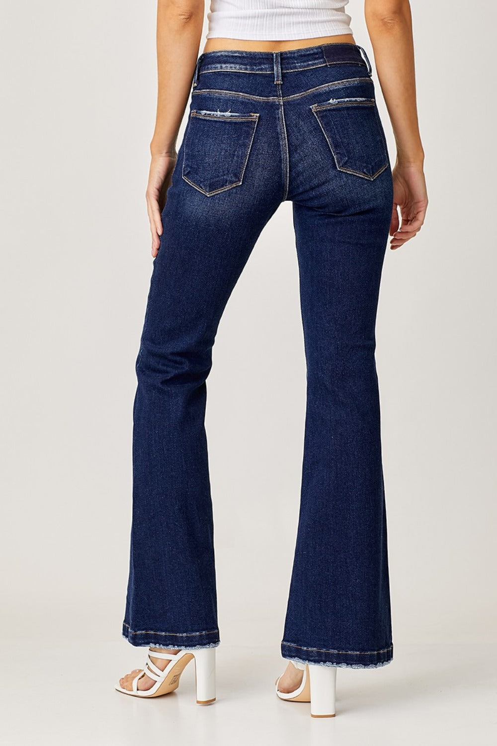 Retro Revival Low-Rise Flare Jeans | Classic Style with a Modern Twist - SleekrMe