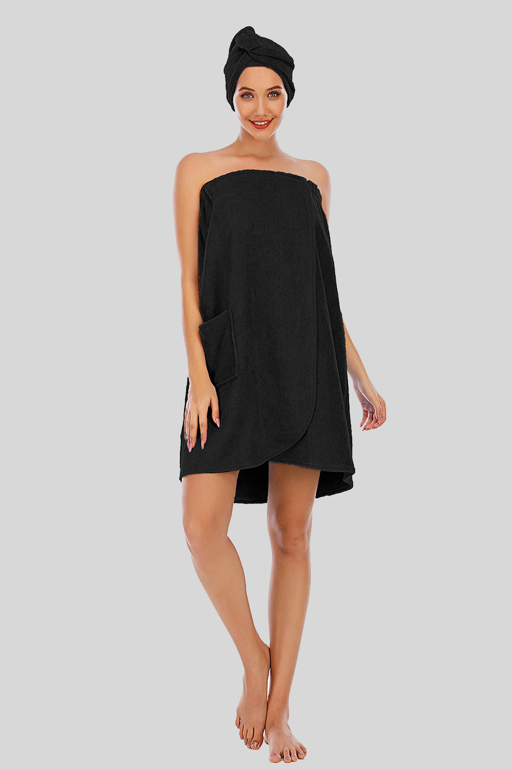 Effortless Luxe Strapless Pocket Robe - SleekrMe