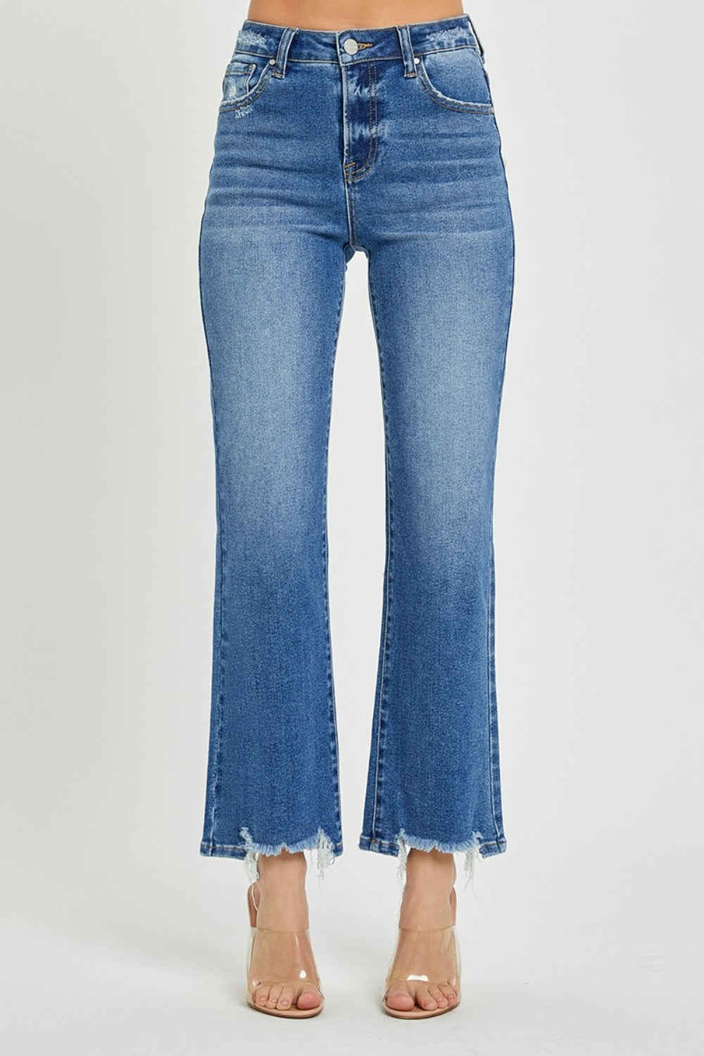 Timeless High-Rise Straight Jeans | Elevate Your Everyday Look - SleekrMe