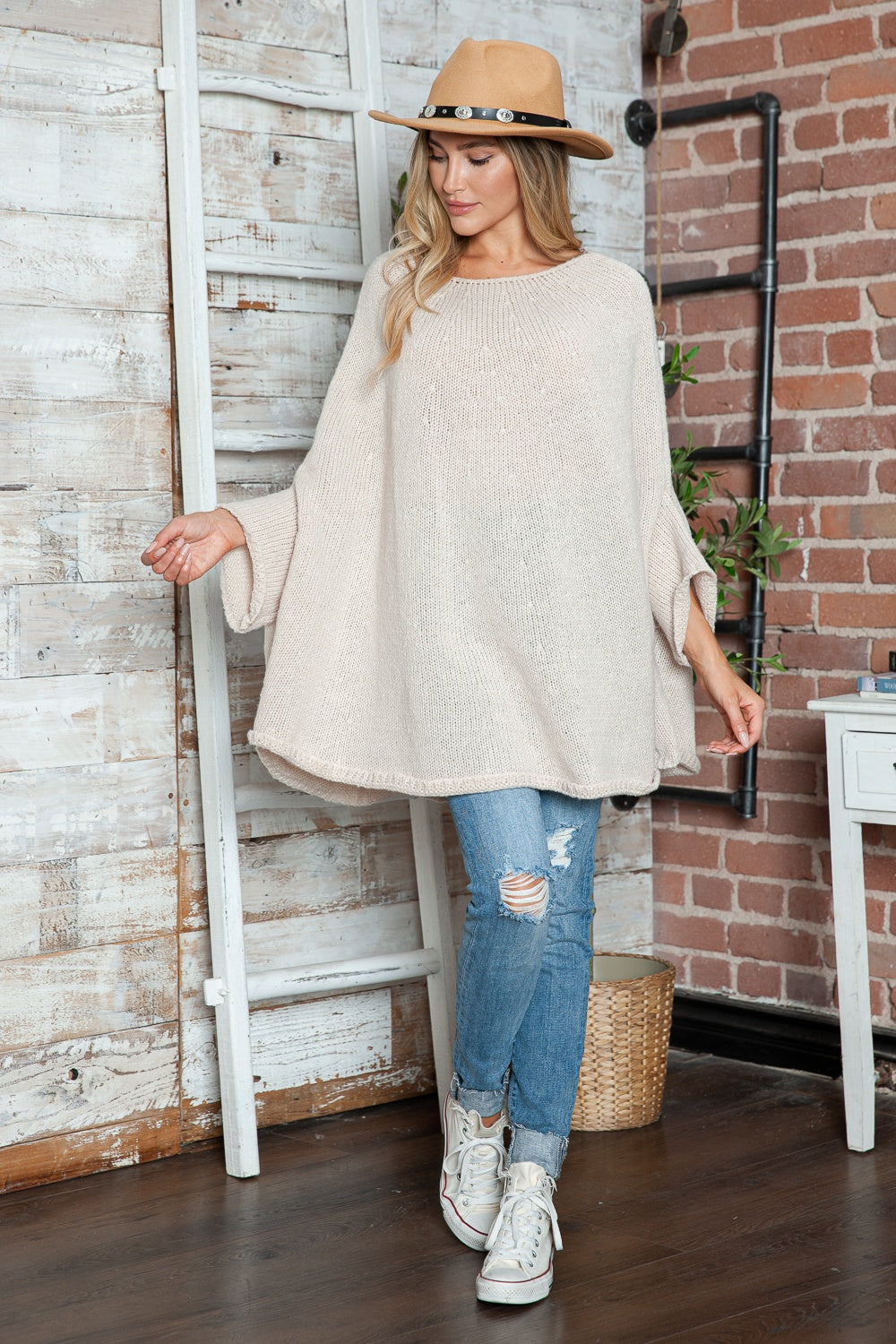 Cozy Chic Batwing Sleeve Sweater - SleekrMe