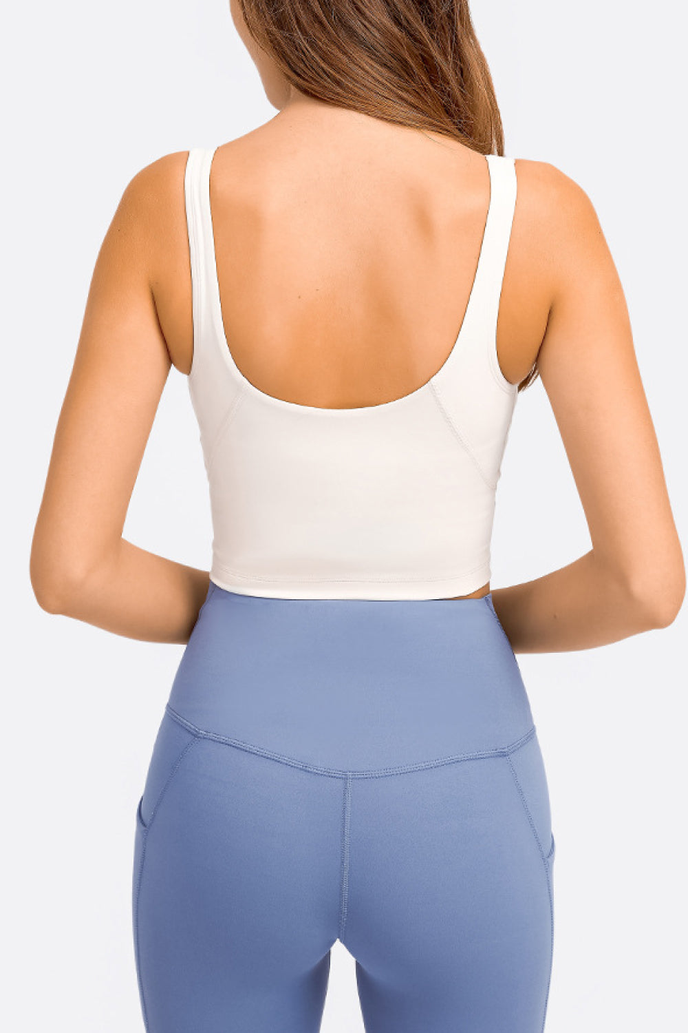 Elevate V-Neck Crop Sports Bra - SleekrMe