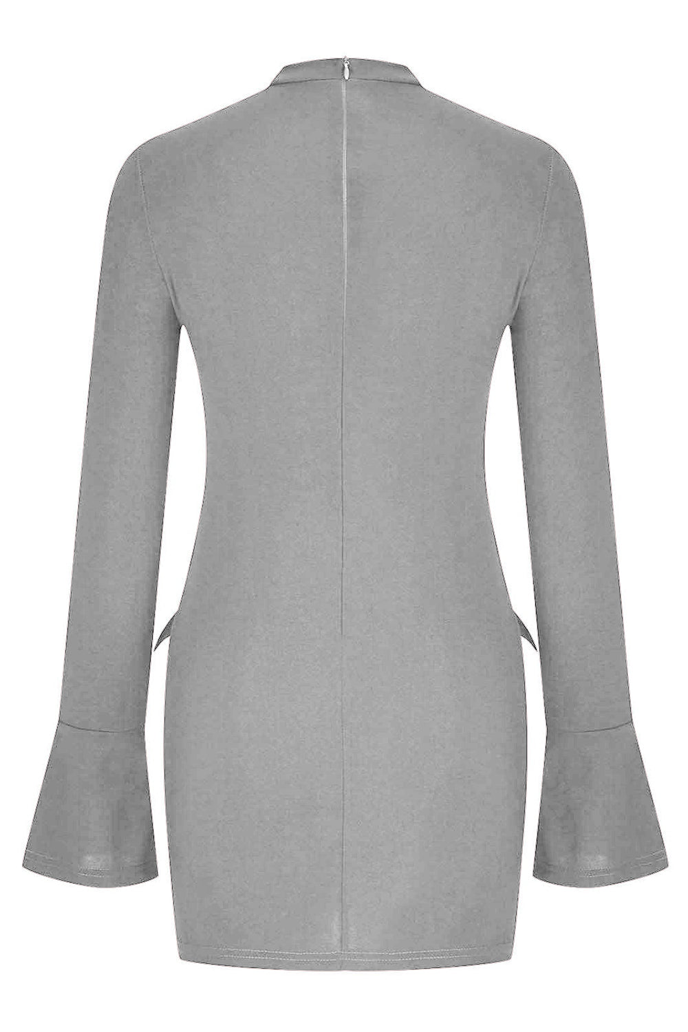 Effortless Elegance Mock Neck Mini Dress - SleekrMe