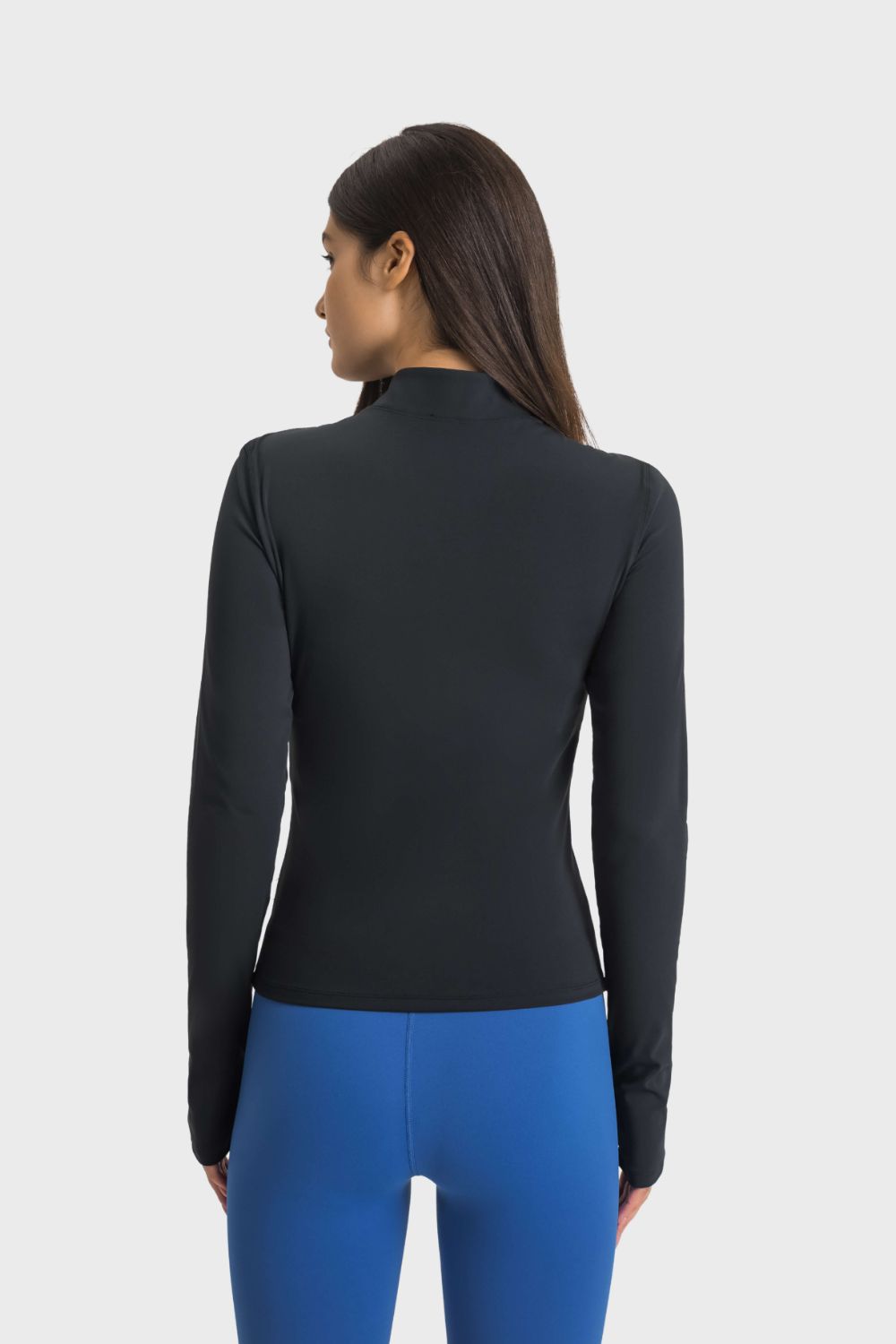 Zen Flex Half-Zip Thumbhole Sports Top - SleekrMe