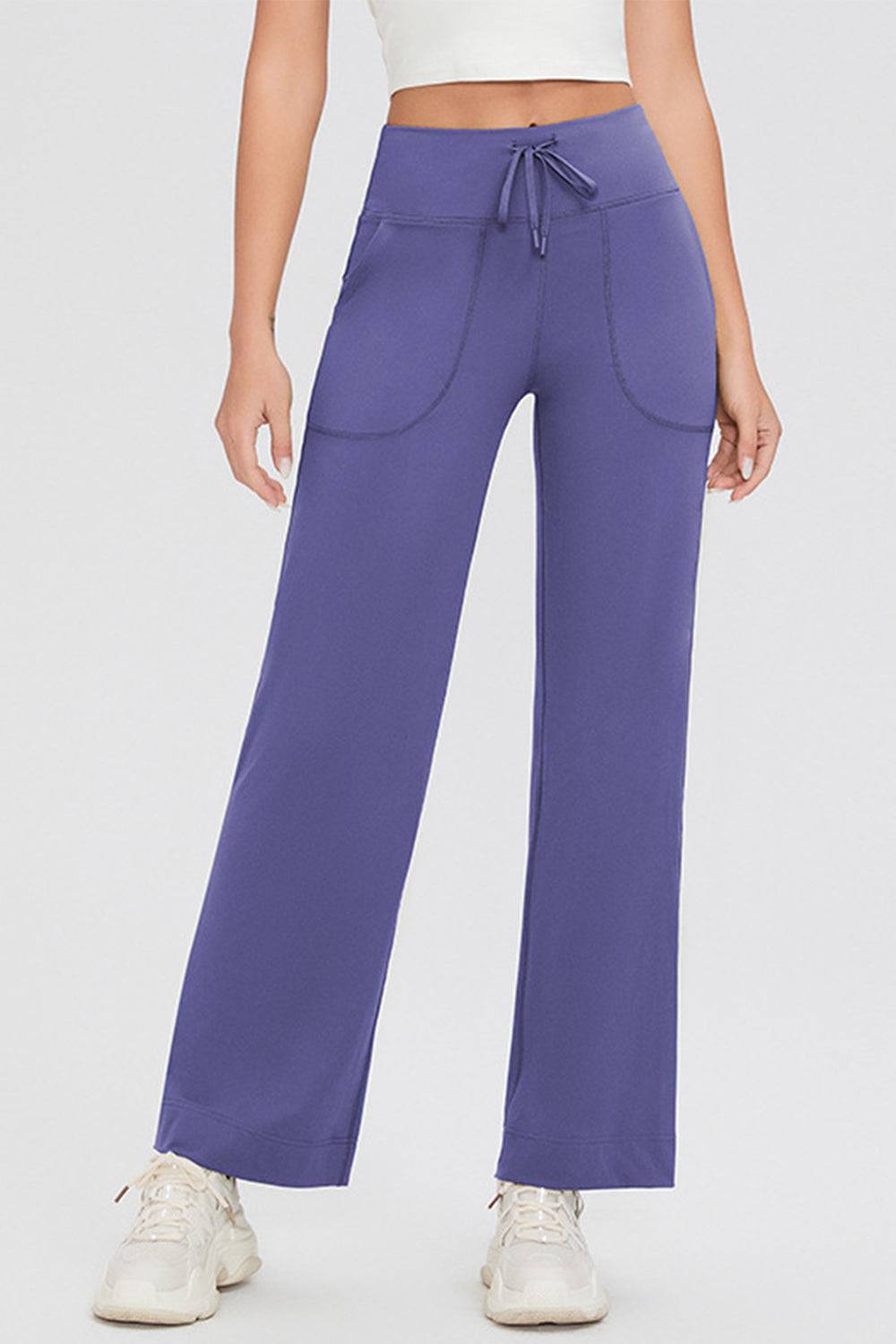 Buttery Soft Drawstring High Waist Pants with Pockets