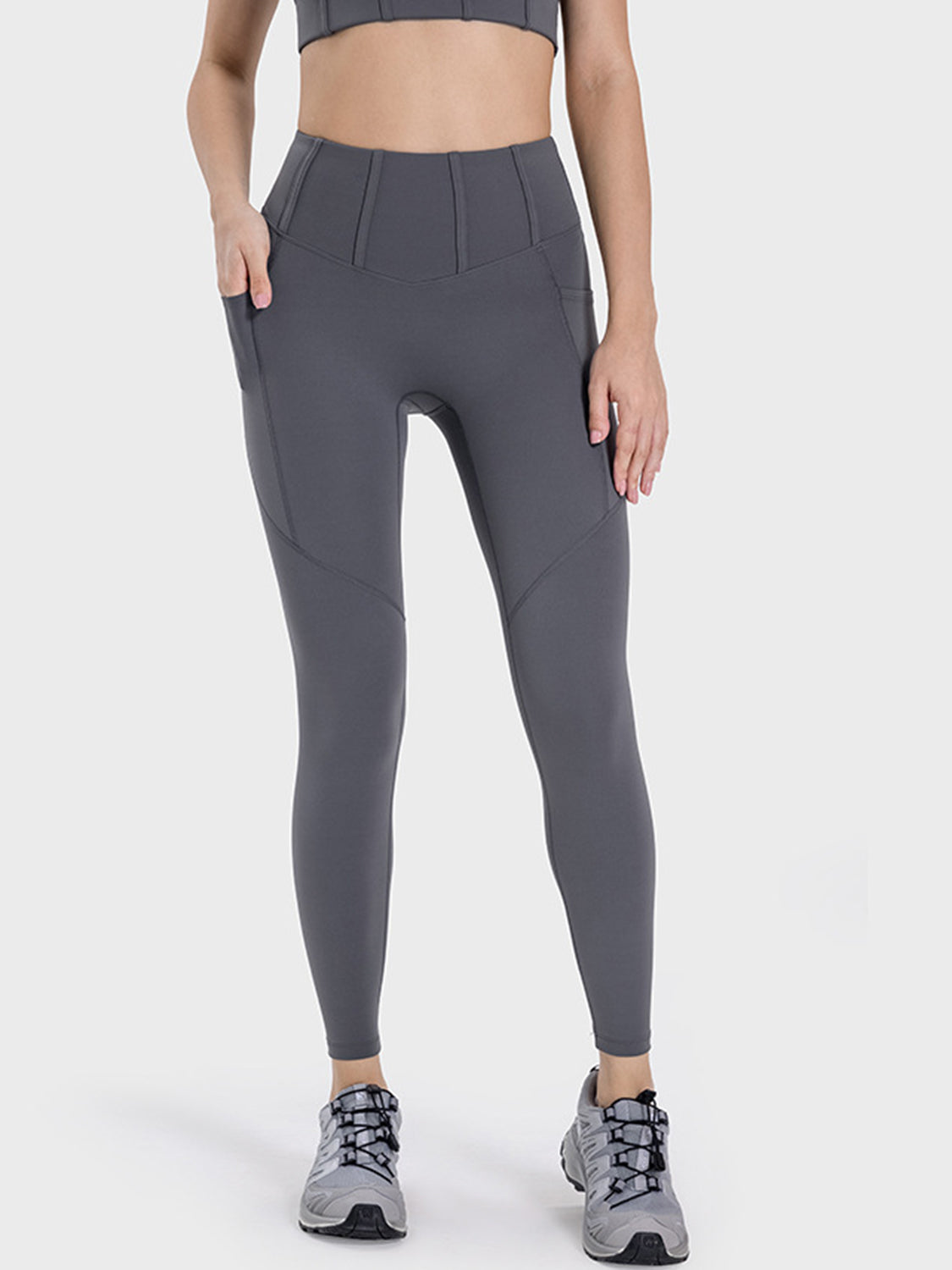 ActiveFit High Waist Pocketed Leggings | Move Freely with Style - SleekrMe