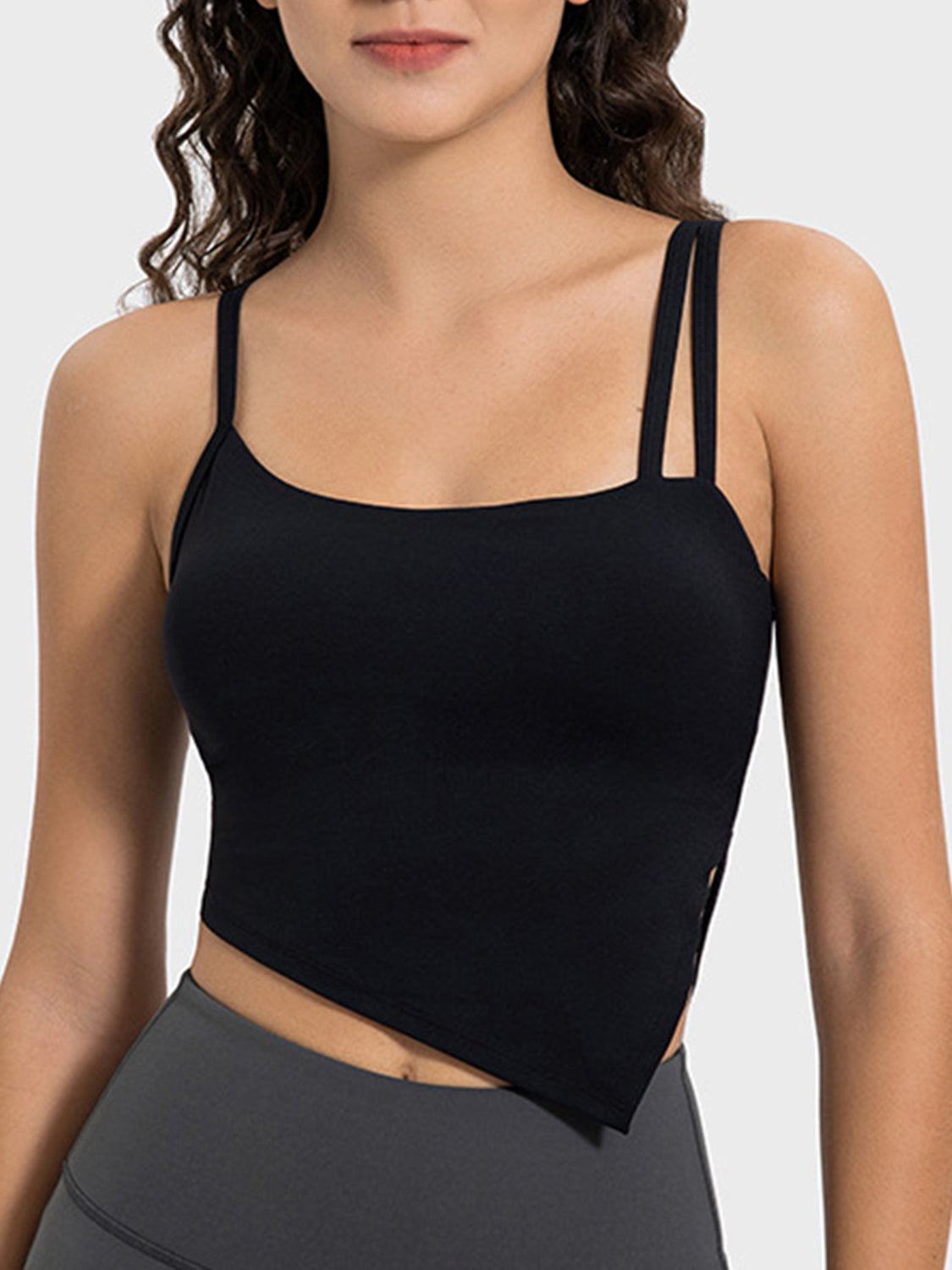 Asymmetrical Edge Active Cami - SleekrMe