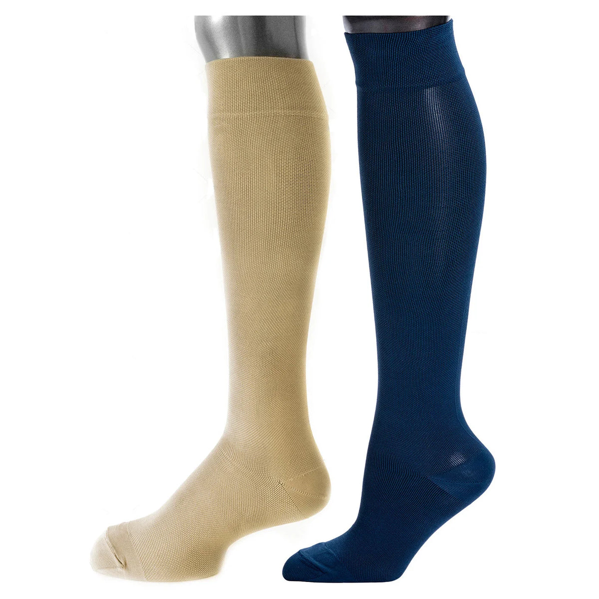 Ultimate Comfort Compression Knee-High Socks | 2-Pack for Daily Support | Be Shapy D1CH106M-M15 - SleekrMe