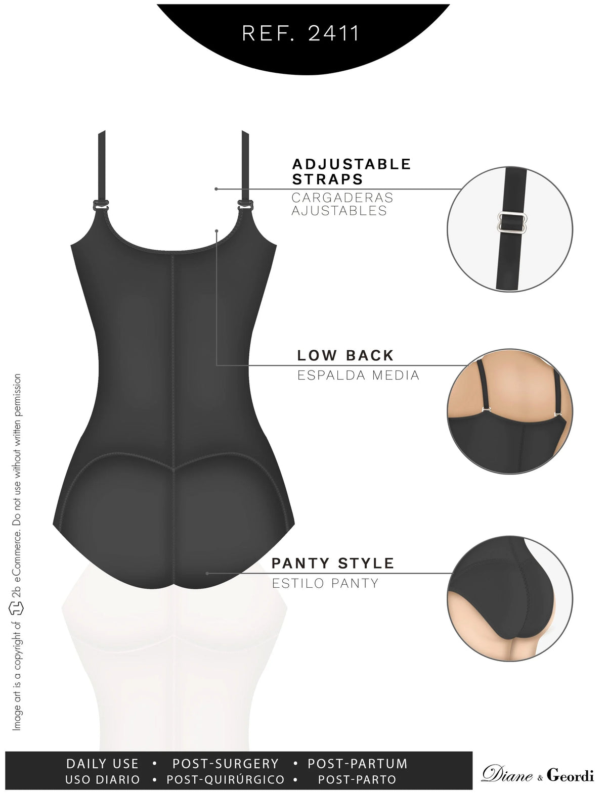 Sculpt &amp; Lift Tummy Control Bodysuit | Postpartum Support &amp; Everyday Shapewear | Diane &amp; Geordi 2411 - SleekrMe