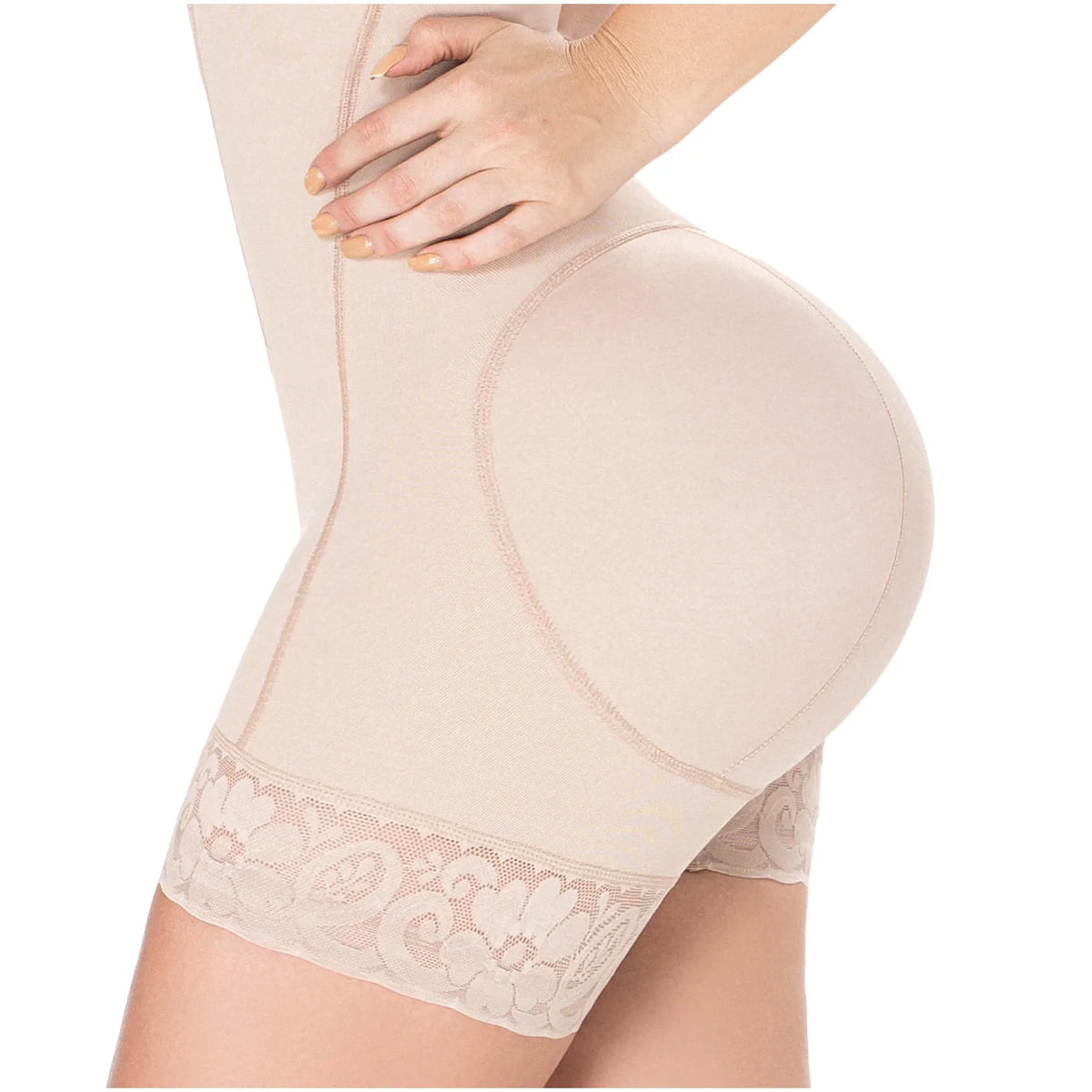 Postpartum Confidence Open-Bust Body Shaper | High Compression Full-Body Support | Diane &amp; Geordi 2396 - SleekrMe