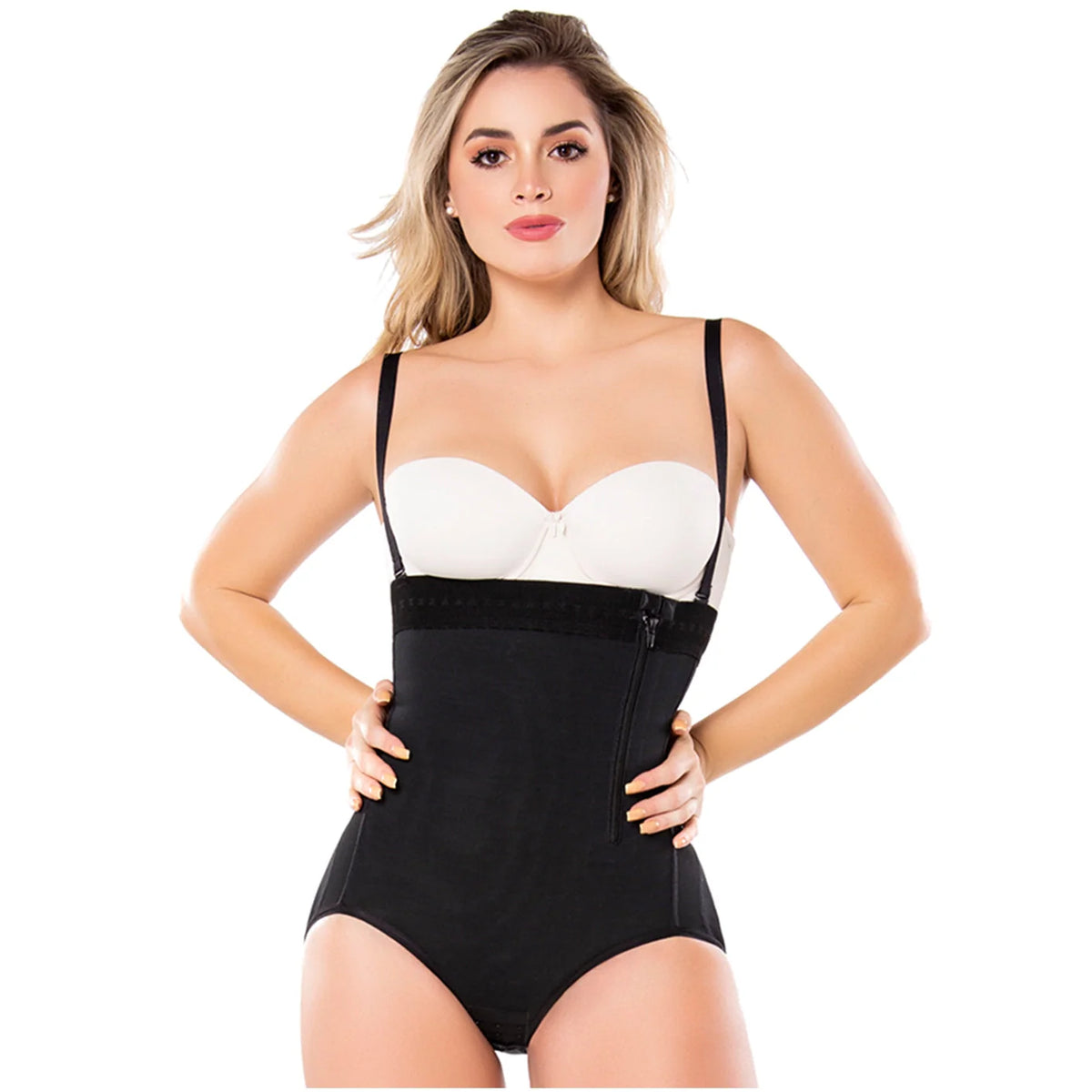 Strapless Butt Lifting Shapewear Bodysuit | Postpartum Girdle | Powernet | Diane &amp; Geordi 2405F - SleekrMe