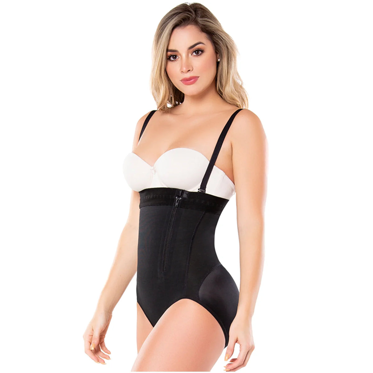 Strapless Butt Lifting Shapewear Bodysuit | Postpartum Girdle | Powernet | Diane &amp; Geordi 2405F - SleekrMe