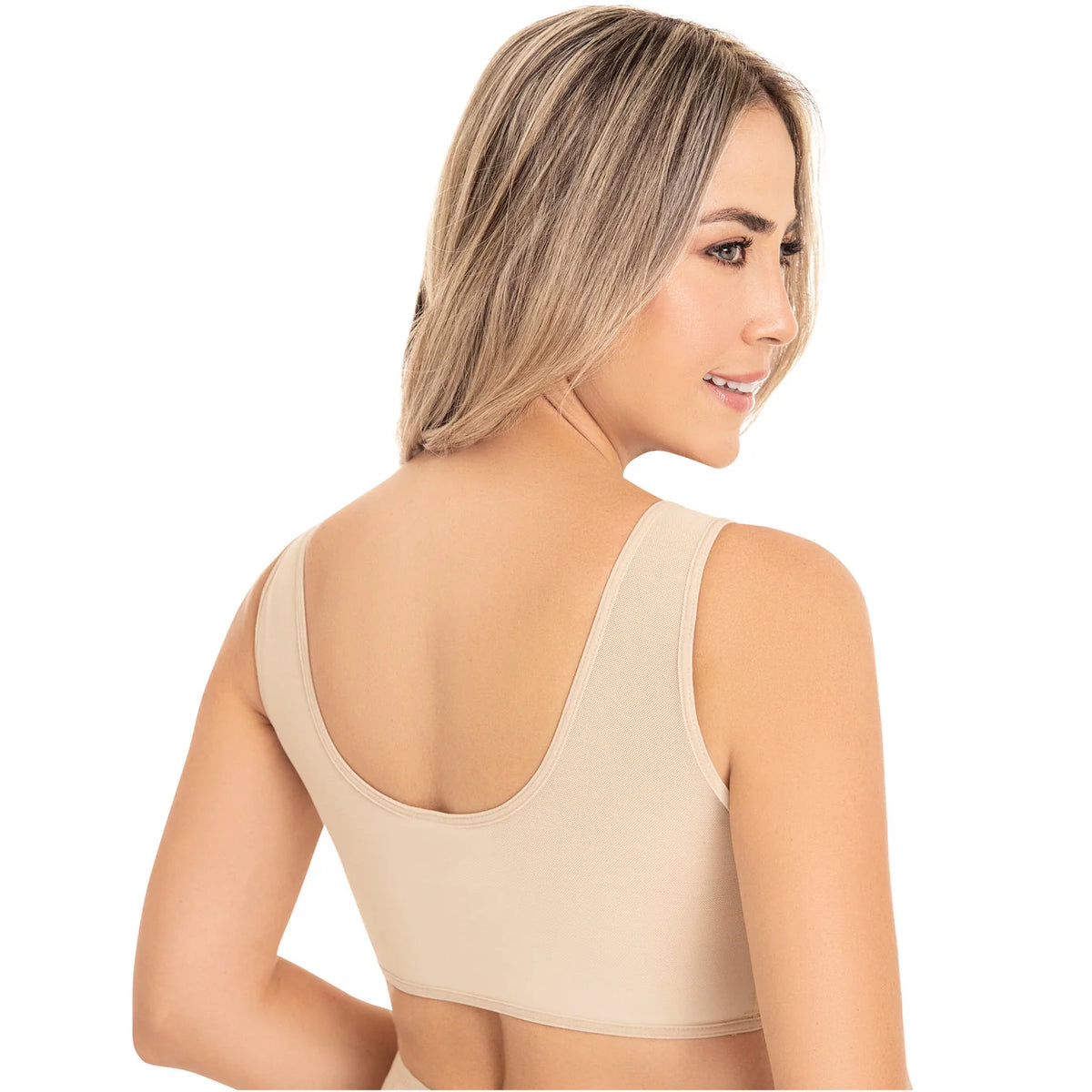 Ultimate Support Post-Surgery Bra with High Compression | Mammoplasty |Fajas MyD 0016 - SleekrMe