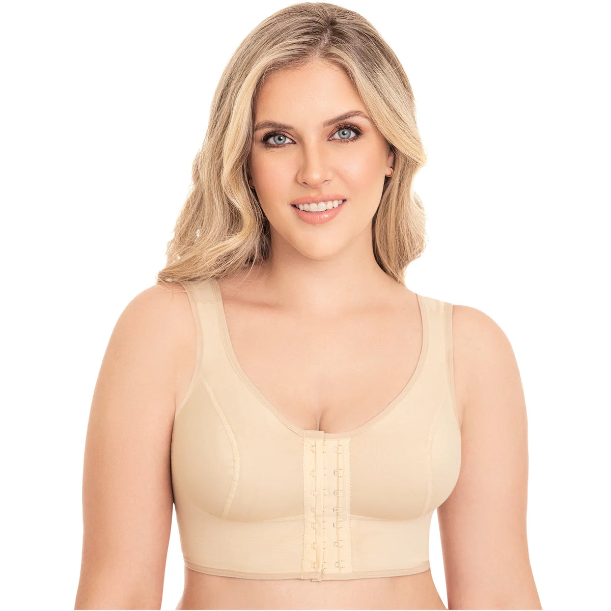 Ultimate Support Post-Surgery Bra with High Compression | Mammoplasty |Fajas MyD 0016 - SleekrMe