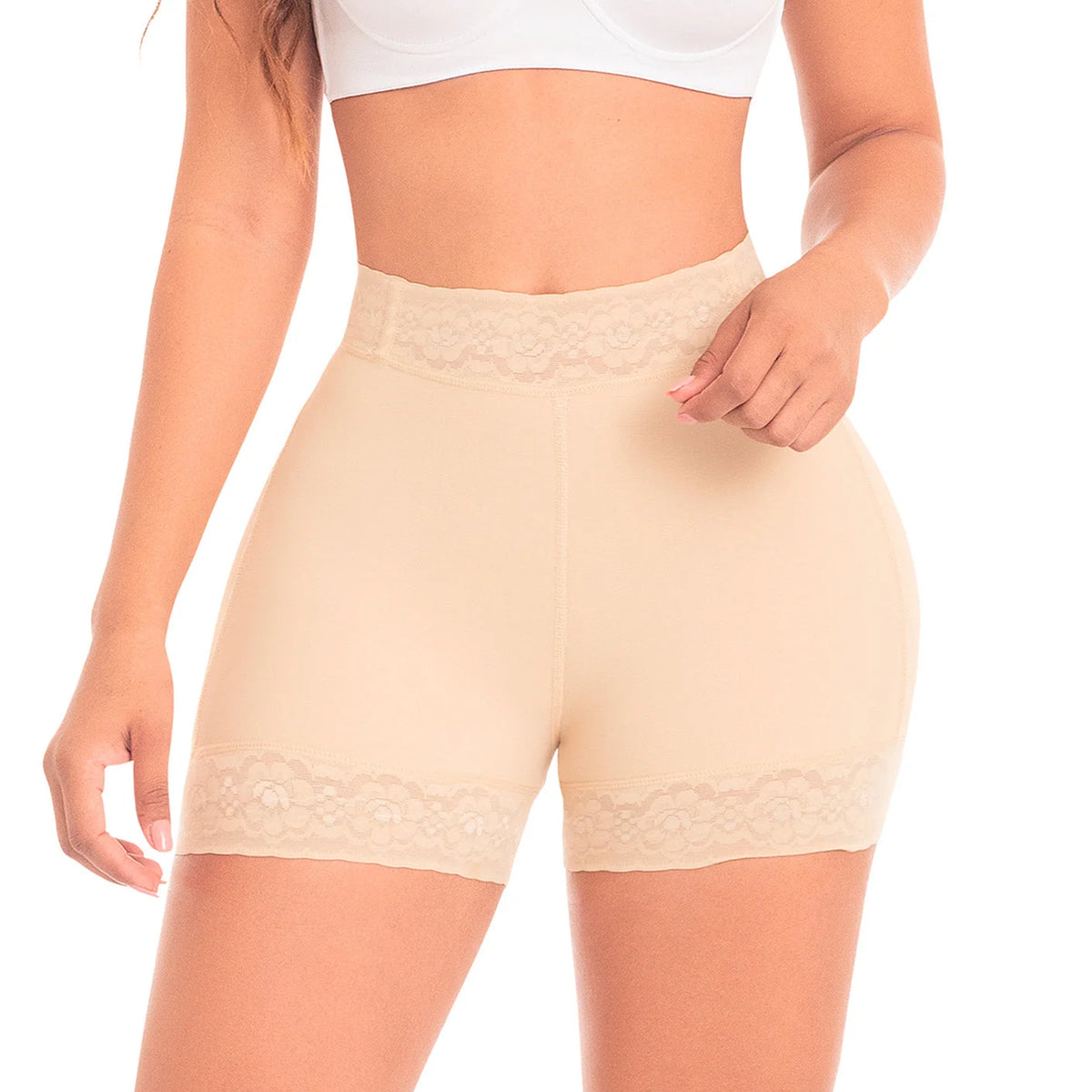 Ultimate High-Waist Sculpting Compression Shorts | Fajas MyD 0321 - SleekrMe