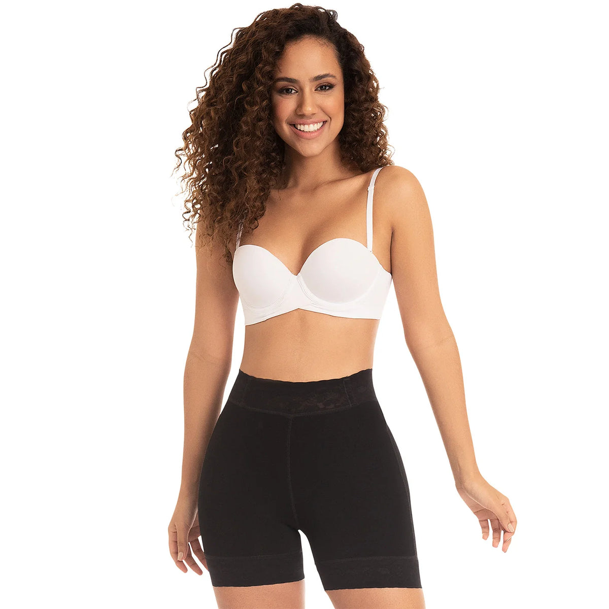 Curve Enhancer High-Waist Thigh Slimmer Shorts | Sculpt &amp; Shape | Fajas MyD 0322 - SleekrMe