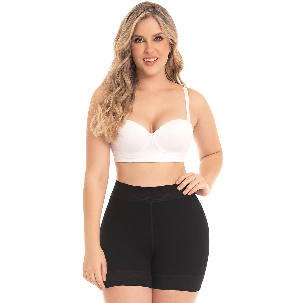 Curve Enhancer High-Waist Thigh Slimmer Shorts | Sculpt &amp; Shape | Fajas MyD 0322 - SleekrMe