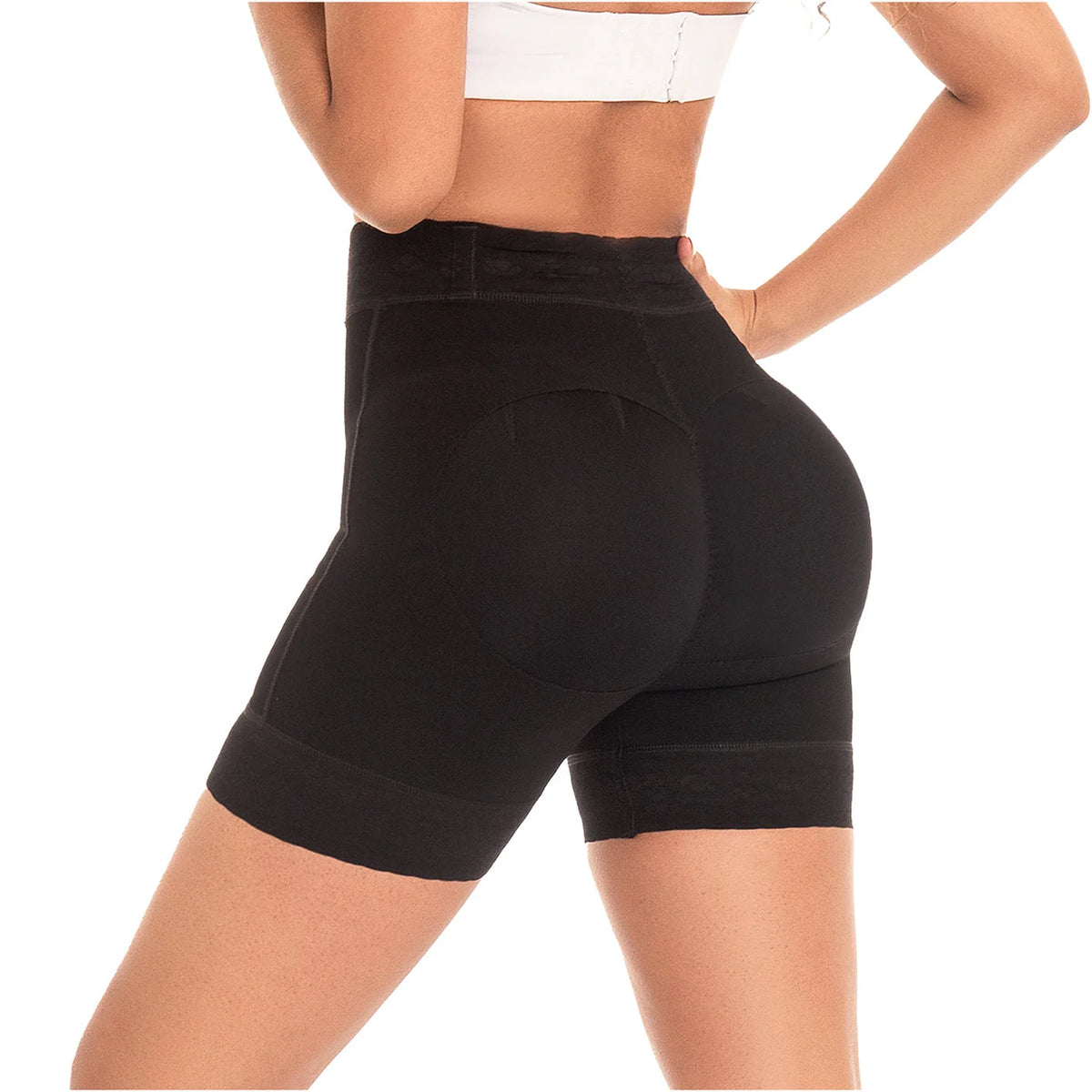 Curve Enhancer High-Waist Thigh Slimmer Shorts | Sculpt &amp; Shape | Fajas MyD 0322 - SleekrMe