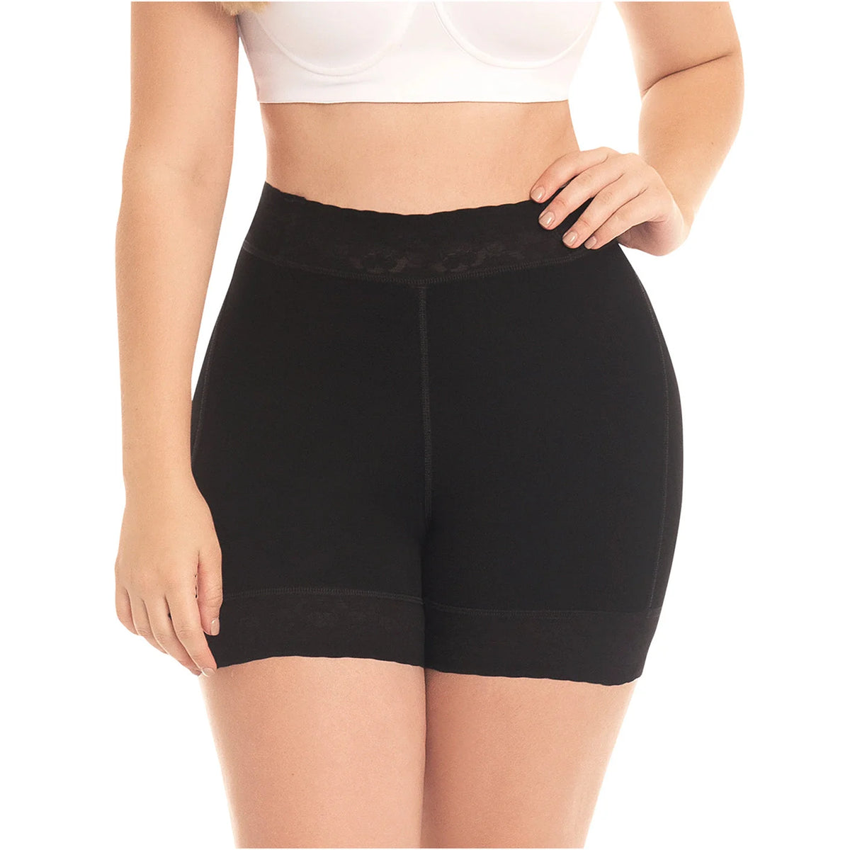 Curve Enhancer High-Waist Thigh Slimmer Shorts | Sculpt &amp; Shape | Fajas MyD 0322 - SleekrMe