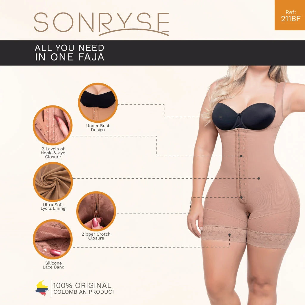 Sculpt &amp; Lift Bodysuit | Butt Lifter Shapewear for Postpartum and Daily Use | Sonryse 211BF - SleekrMe