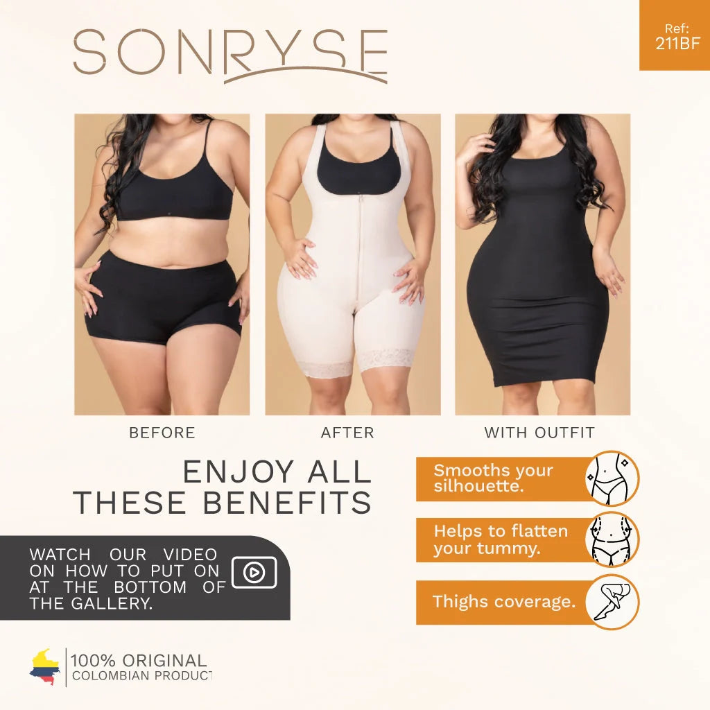 Sculpt &amp; Lift Bodysuit | Butt Lifter Shapewear for Postpartum and Daily Use | Sonryse 211BF - SleekrMe