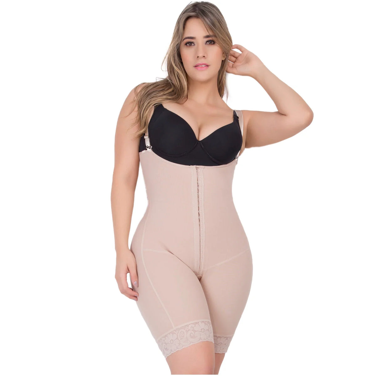 Sculpt &amp; Lift Shapewear Bodysuit | High Compression Tummy Control Shorts | UpLady F-6129 - SleekrMe