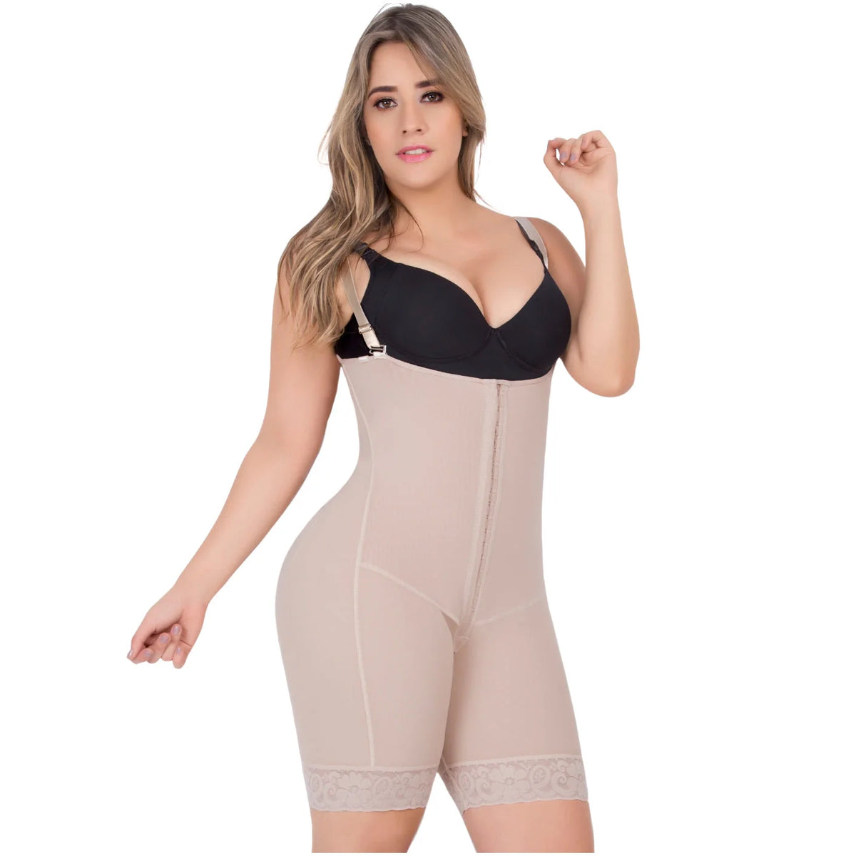 Sculpt &amp; Lift Shapewear Bodysuit | High Compression Tummy Control Shorts | UpLady F-6129 - SleekrMe